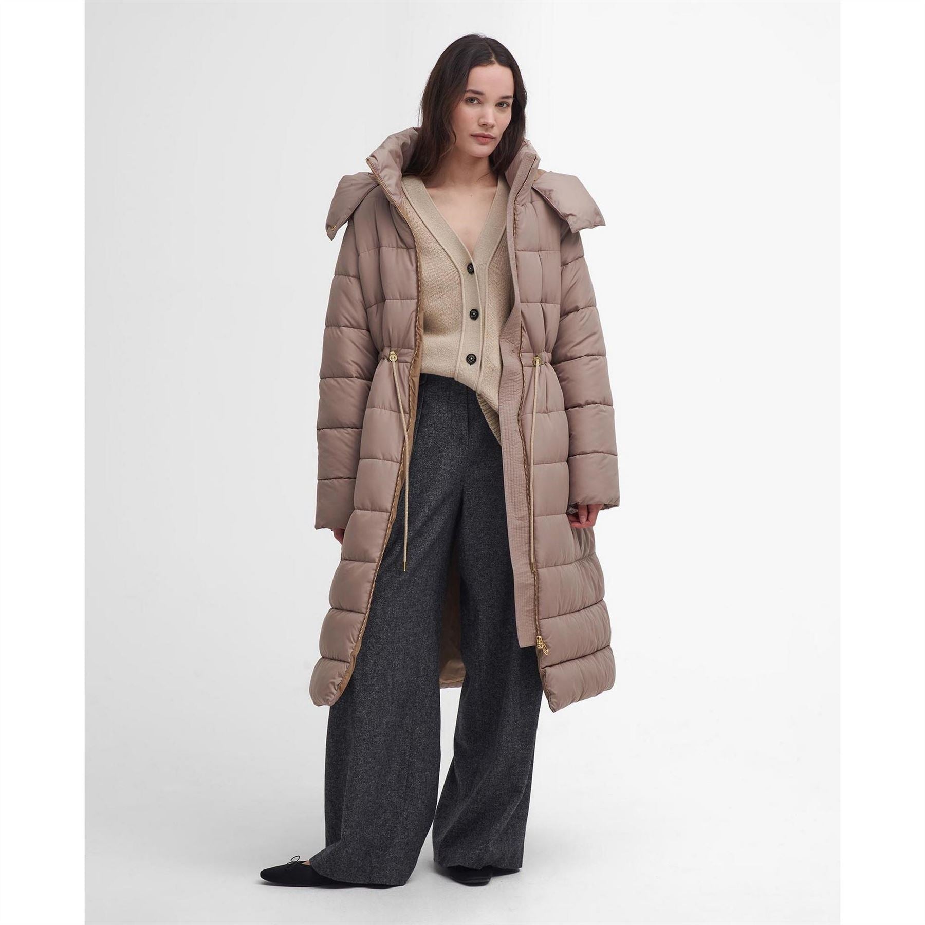 Barbour Mannue Longline Quilted Jacket