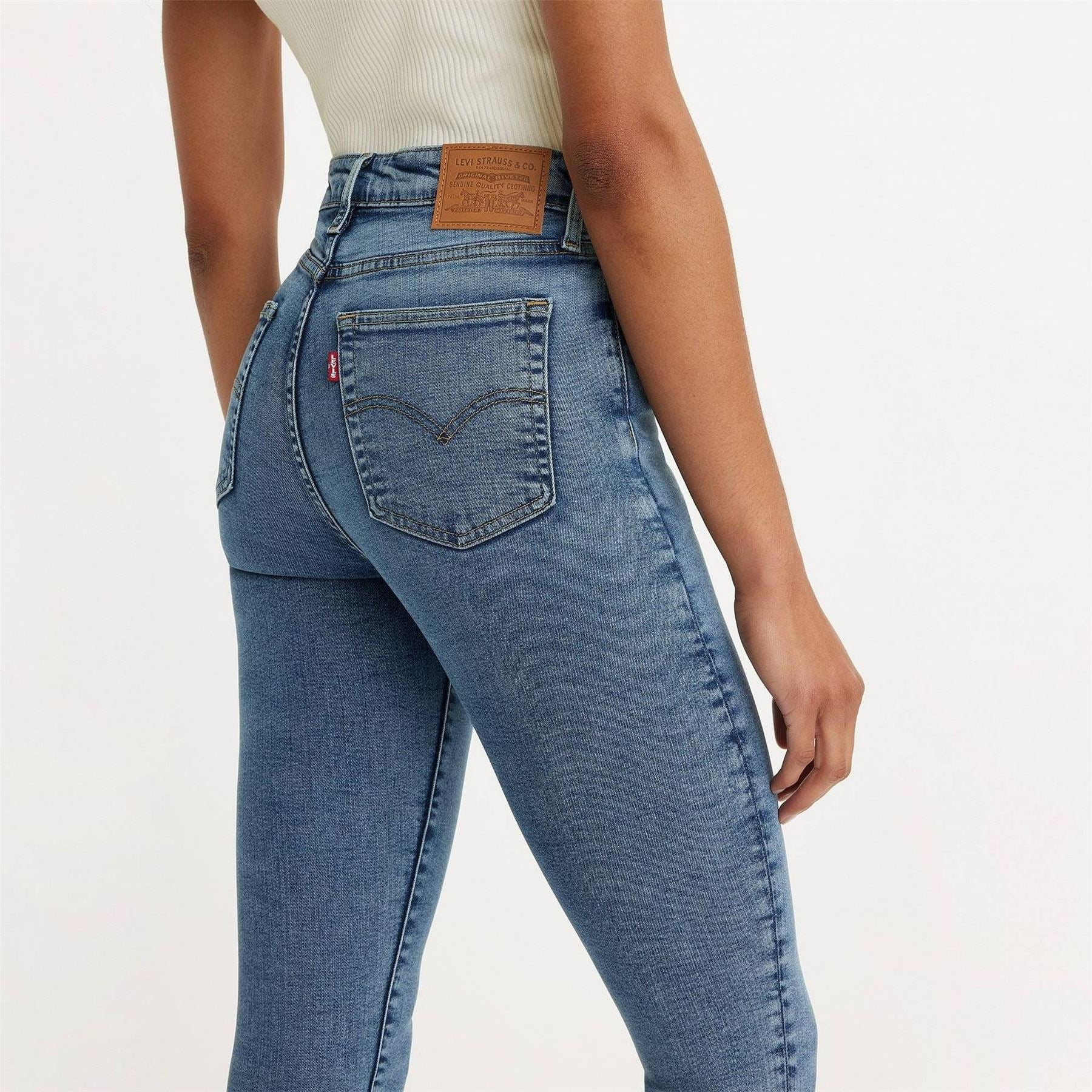 Levis 721 High Rise Cotton Stretch Skinny Jeans