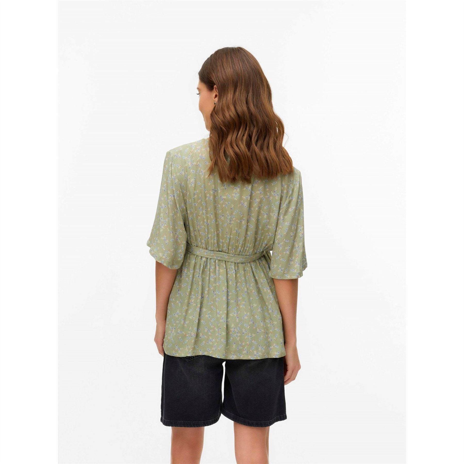 Mamalicious V-Neck Three-Quarter Sleeve Top