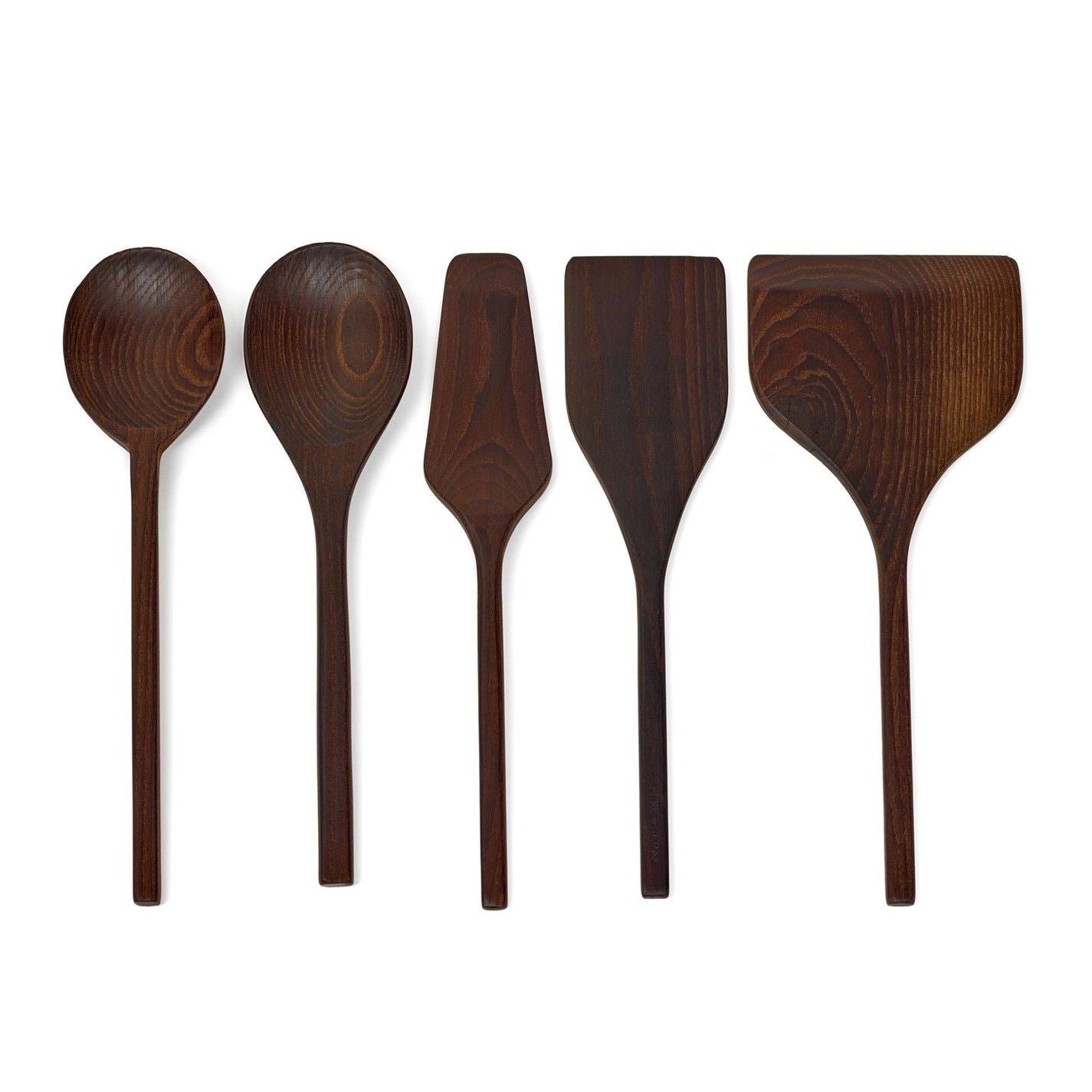 Serax Pascale Naessens Pure Wood Kitchen Utensils   Set Of 5