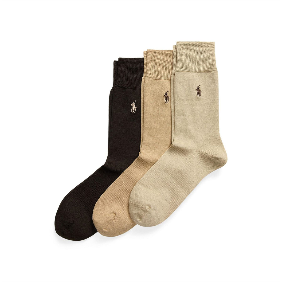 Polo Ralph Lauren 3 Pack Mercerised Cotton Crew Socks