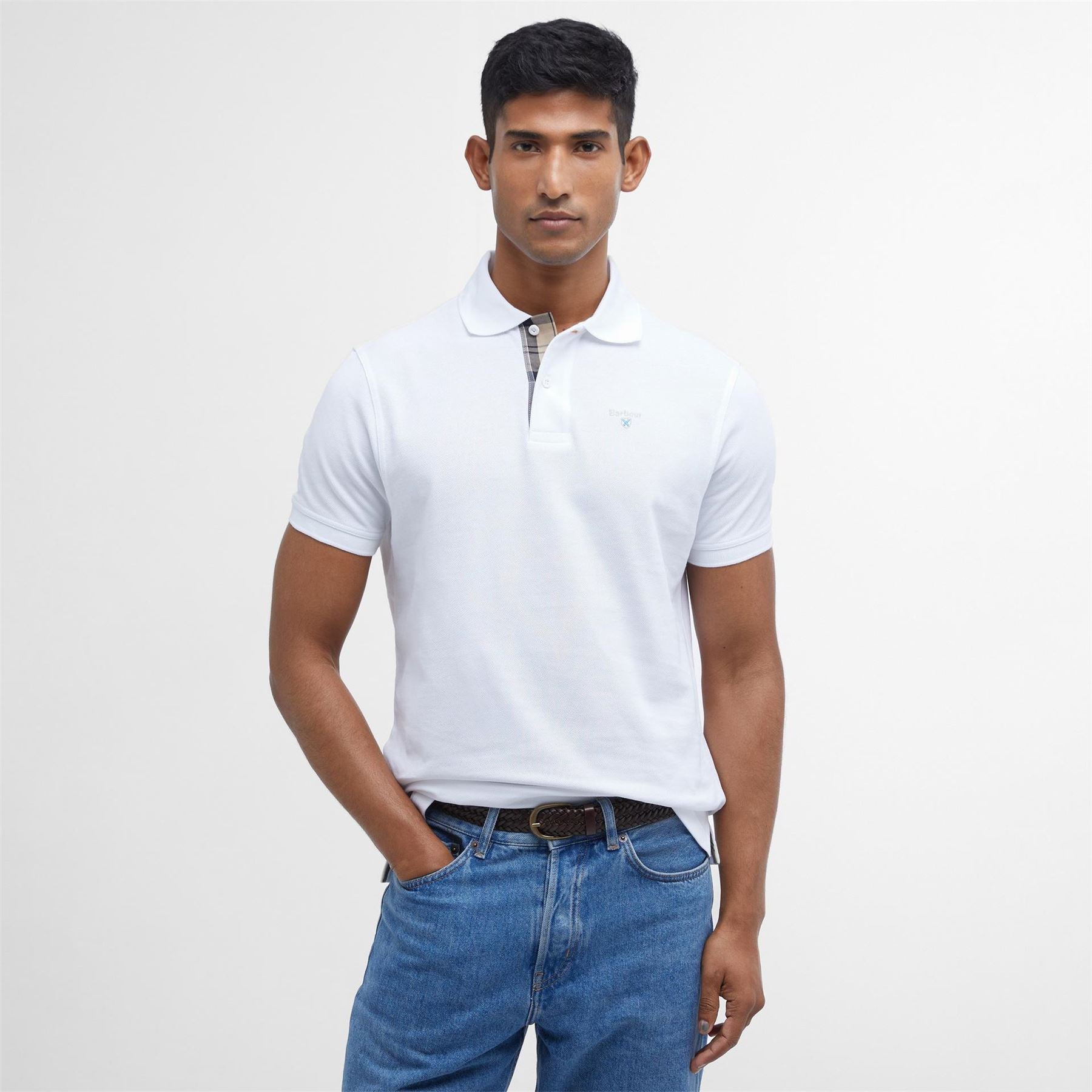 Barbour Tartan Pique Polo Shirt
