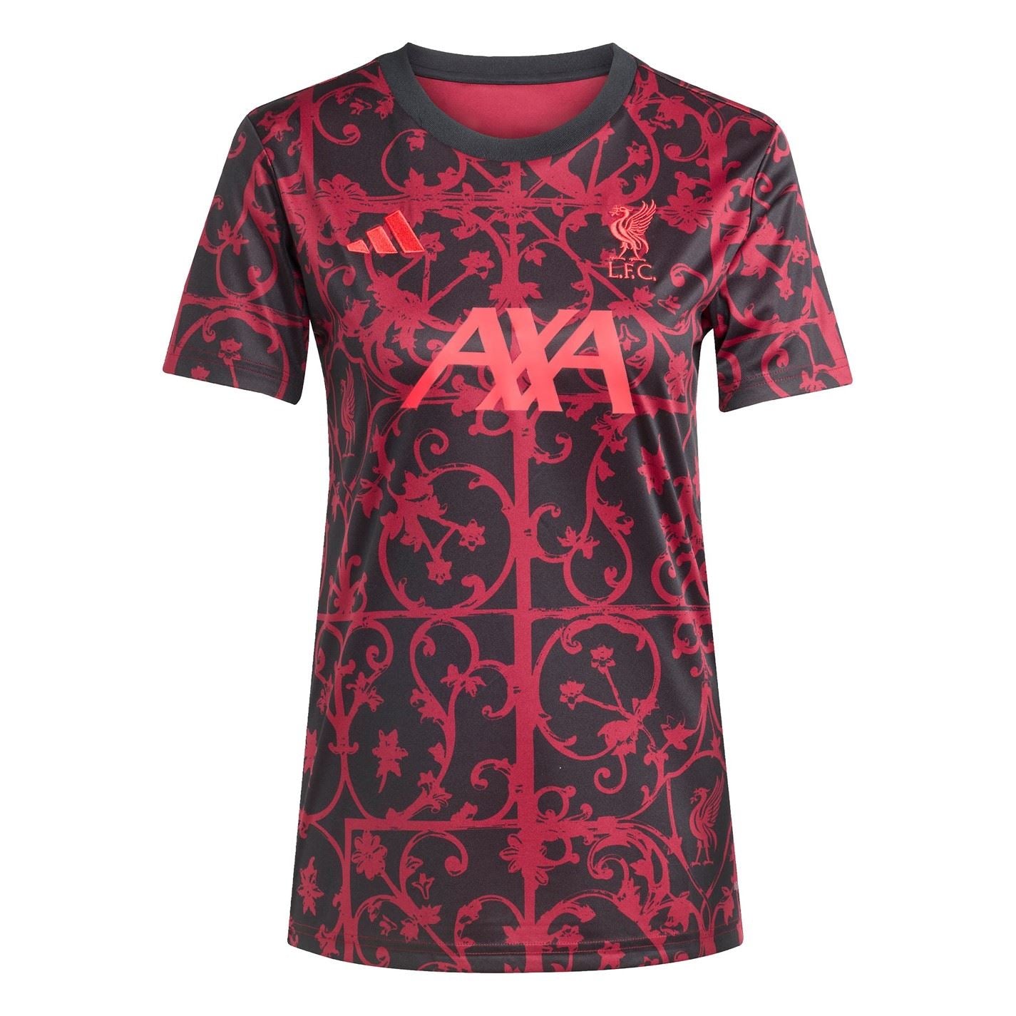 adidas Womens Liverpool Pre Match Shirt 2025 2026