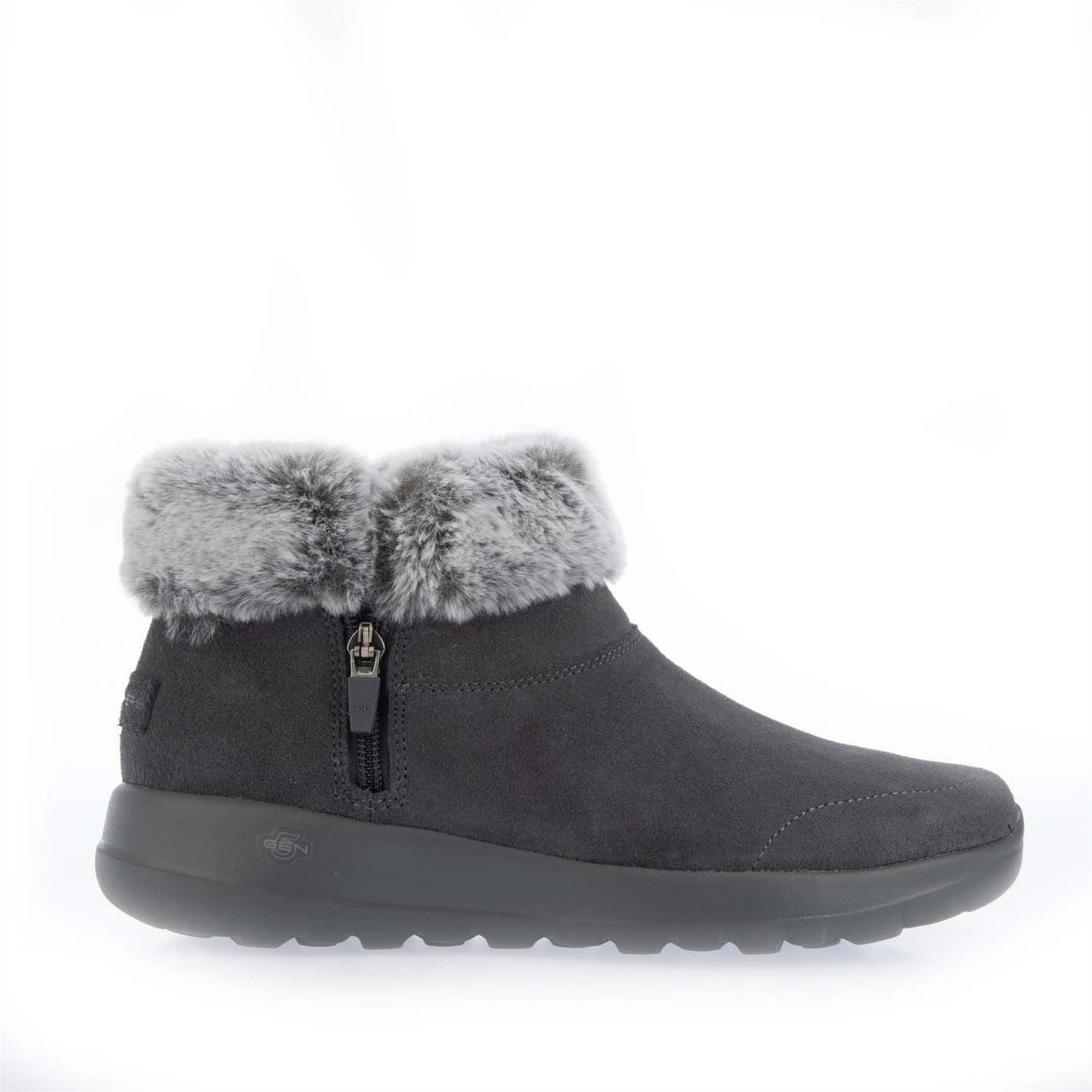 Skechers On The Go Joy Suede Flat Ankle Boots