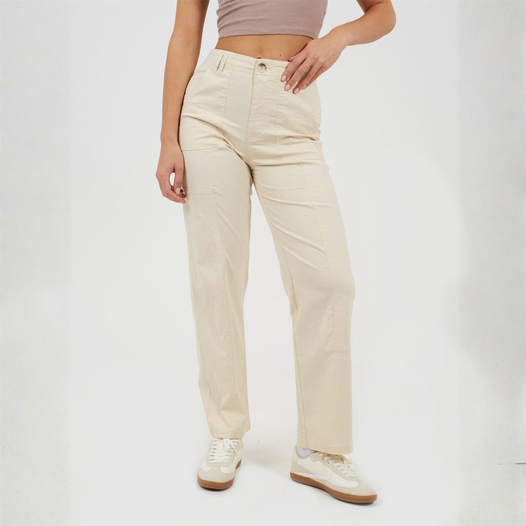 Brave Soul Solid High Rise Combat Pants