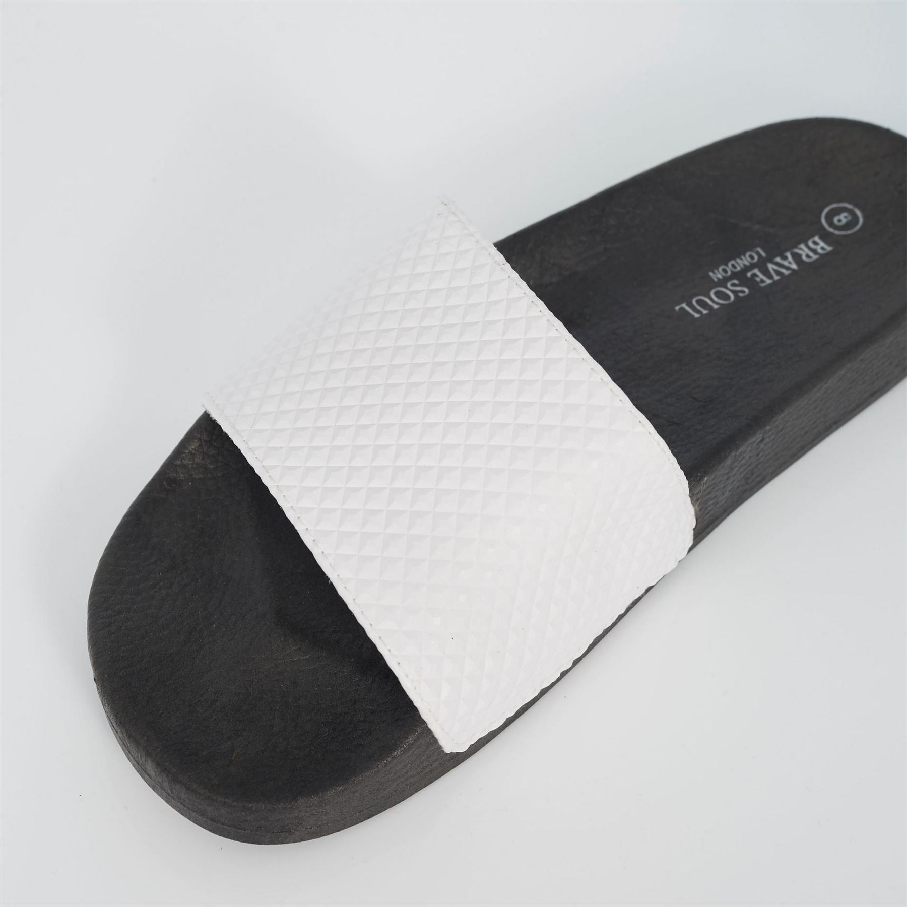 Brave Soul Mens Slider With Embossed Detail Strap