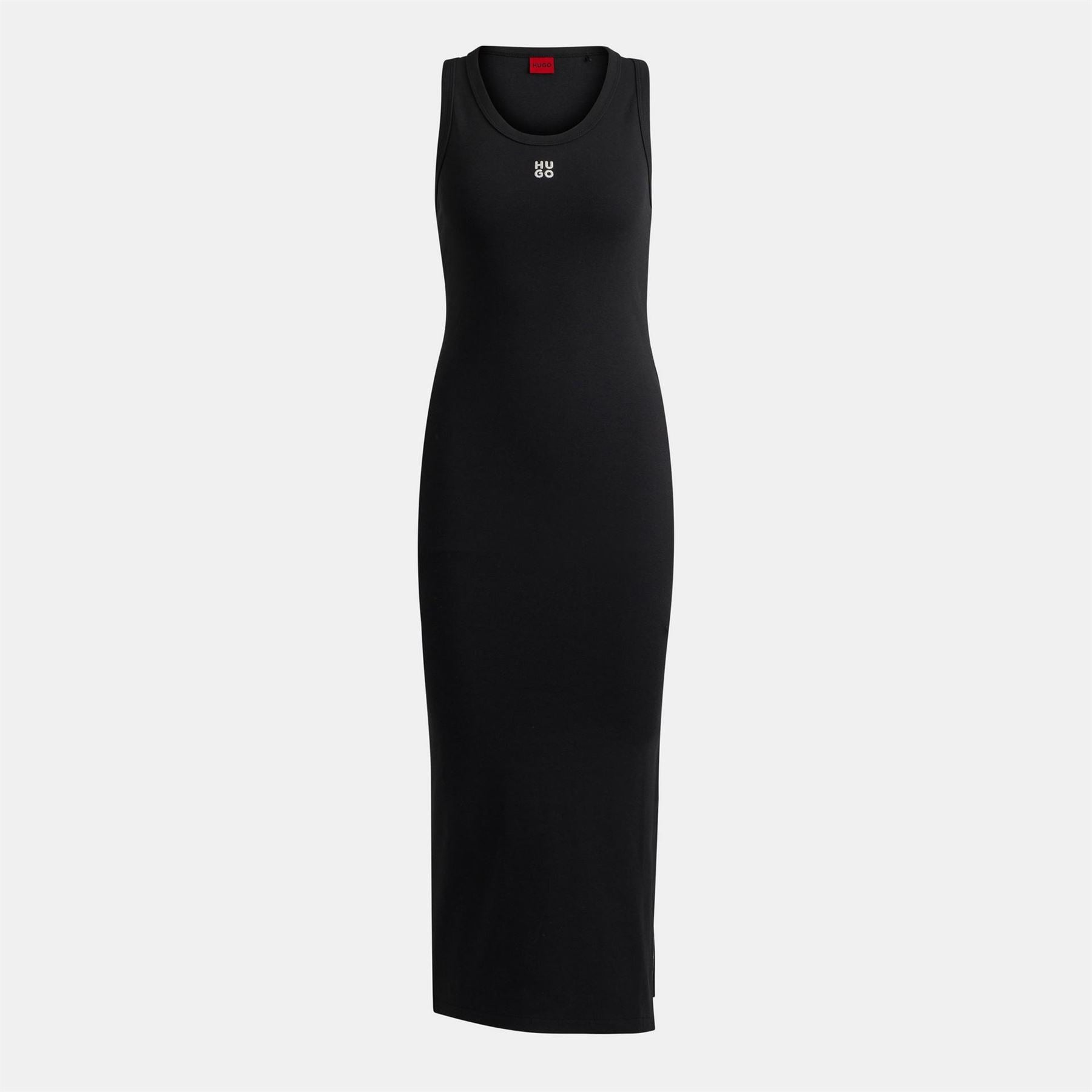 Hugo Nalimera Scoop Neck Sleeveless Midi Bodycon Dress