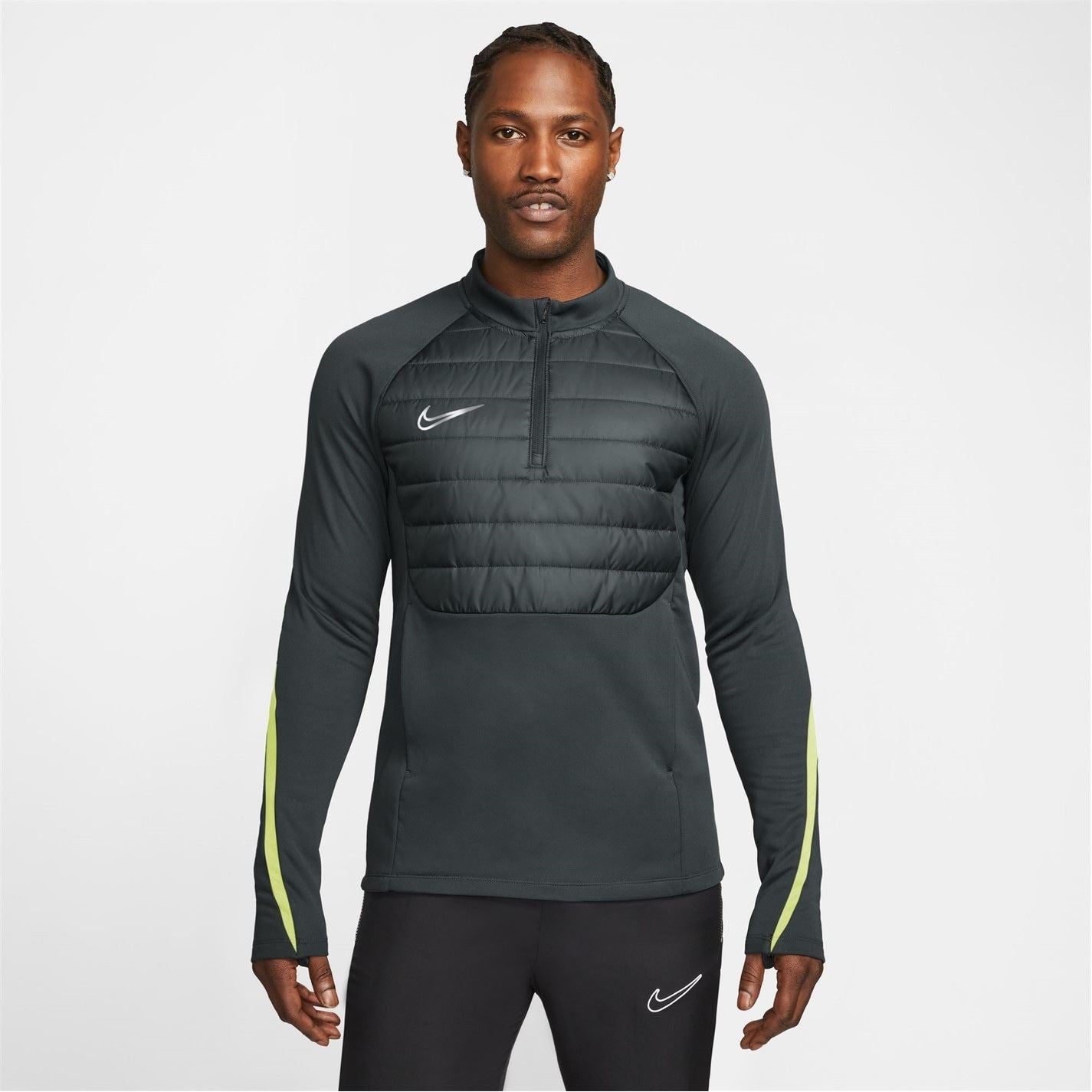 Nike Zip Neck Raglan Sleeve Drill Top