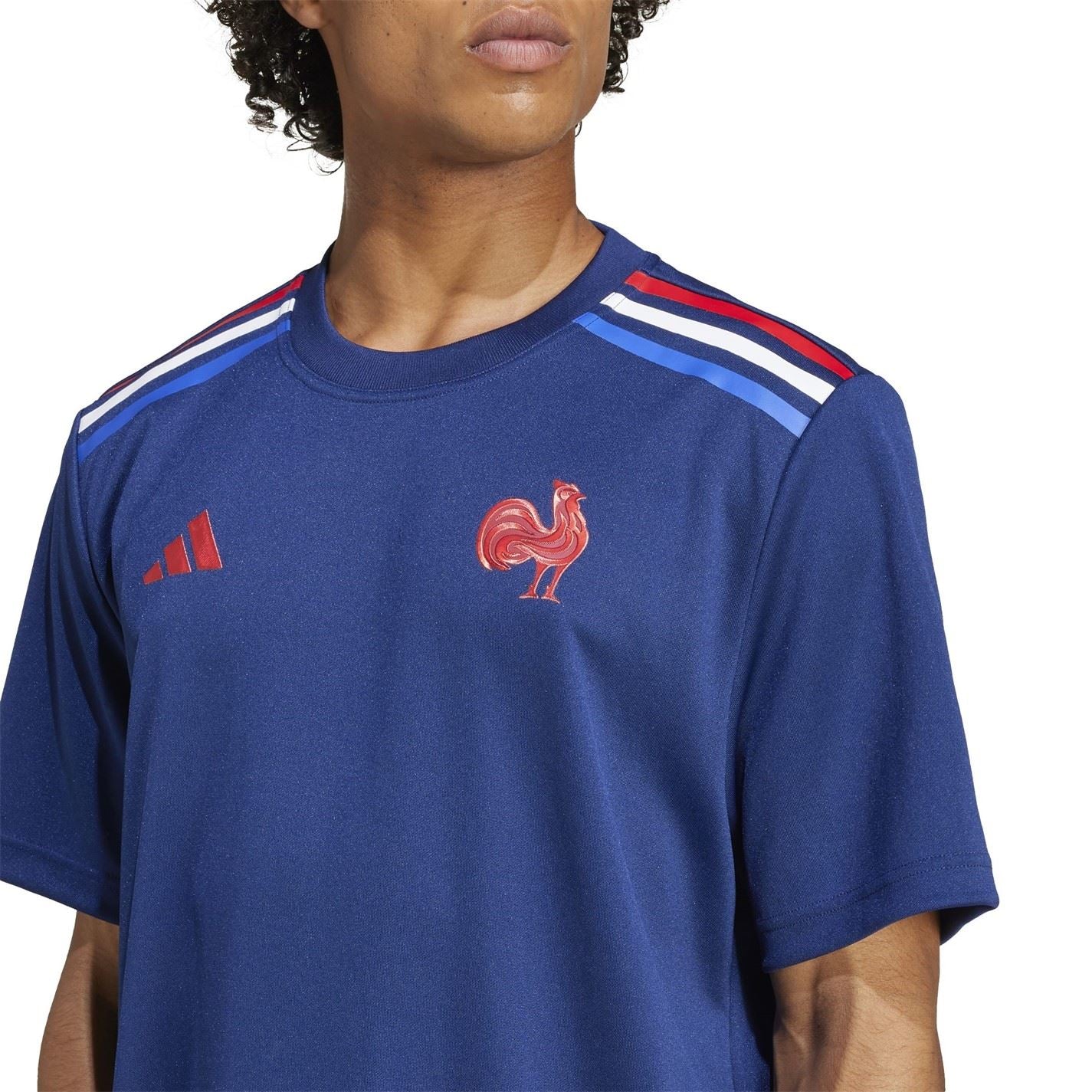 adidas France Rugby Home T-Shirt Adults