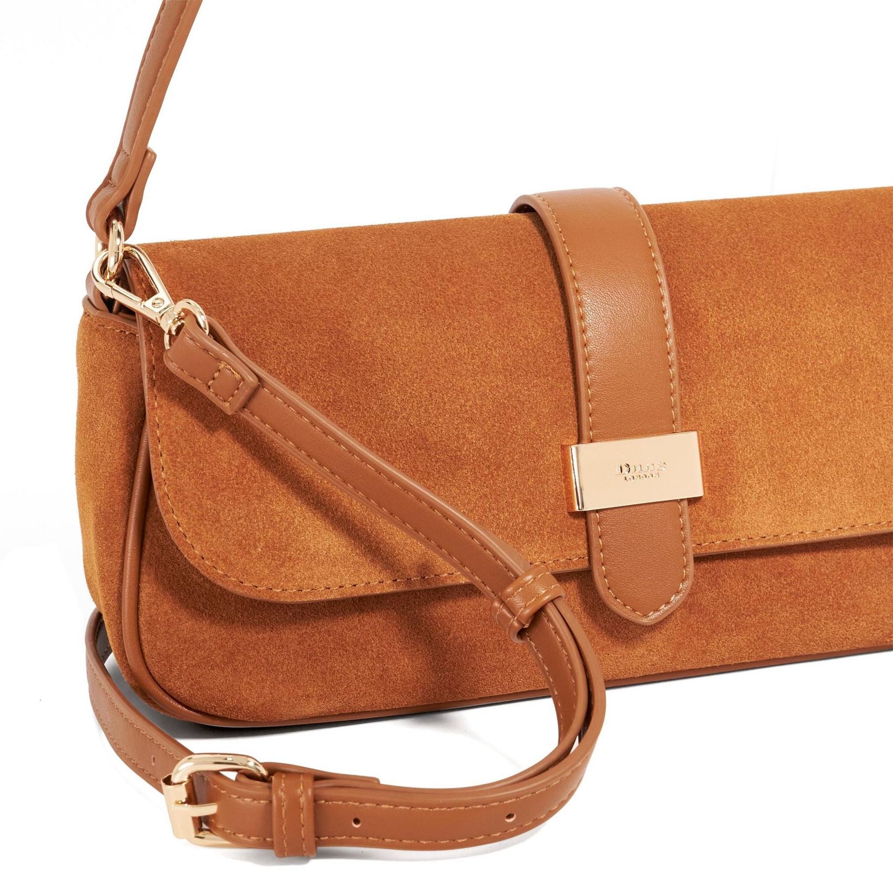 Dune London Lo Delsees Rectangle Shape Baguette Gold-Tone Hardware