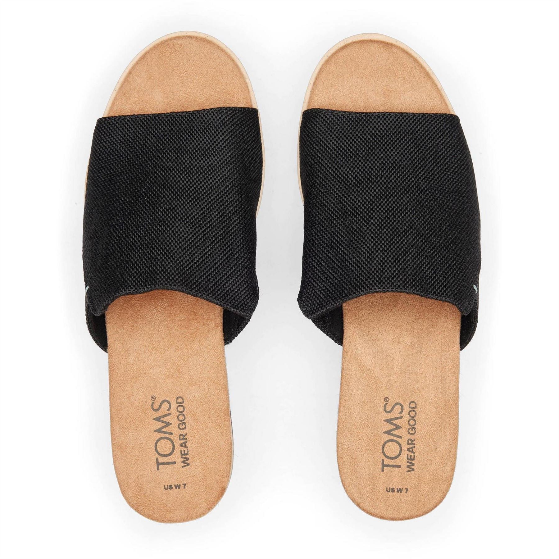 Toms Diana Wedge Heel Open Toe Mules