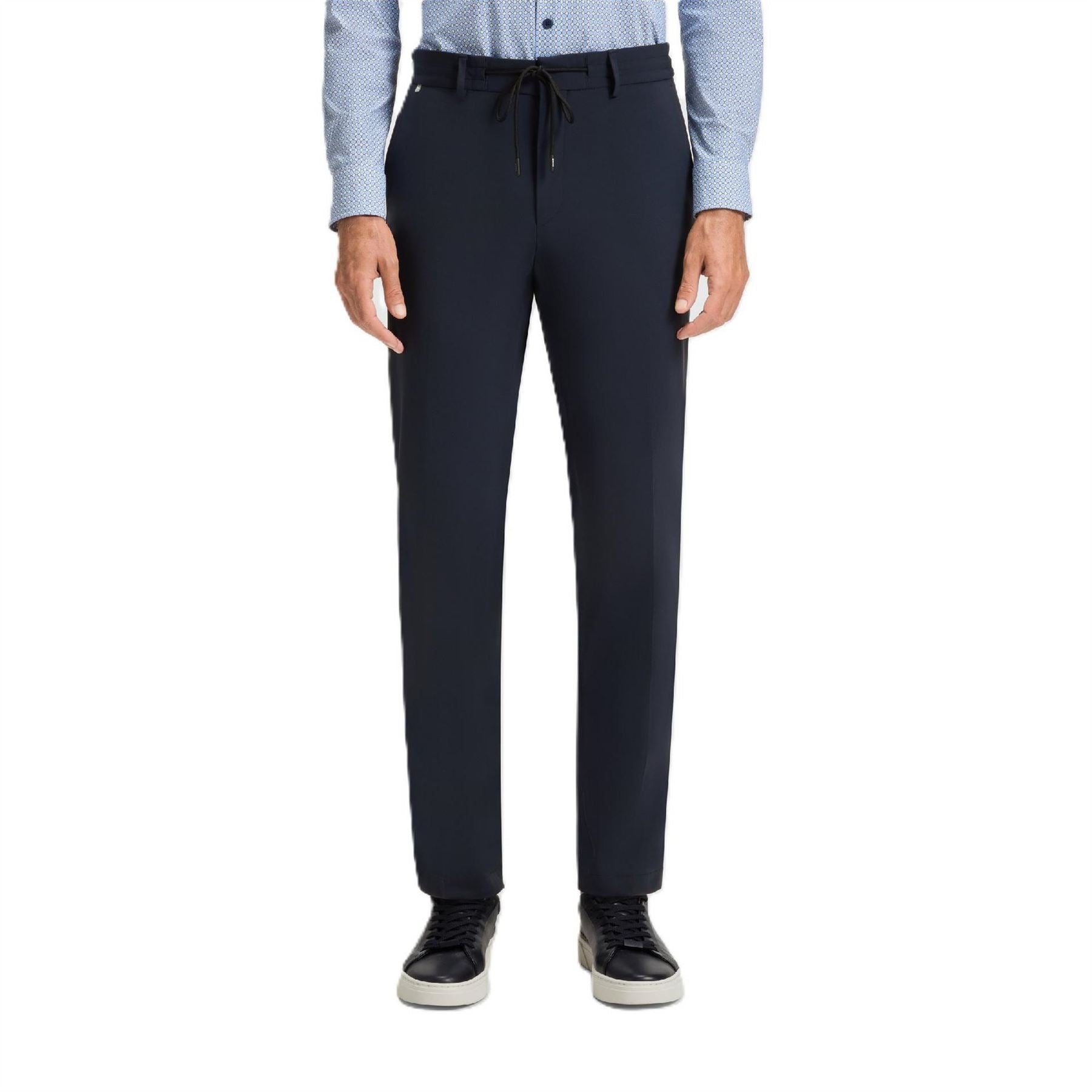 Boss Geniusj Solid Patterned Straight Chinos