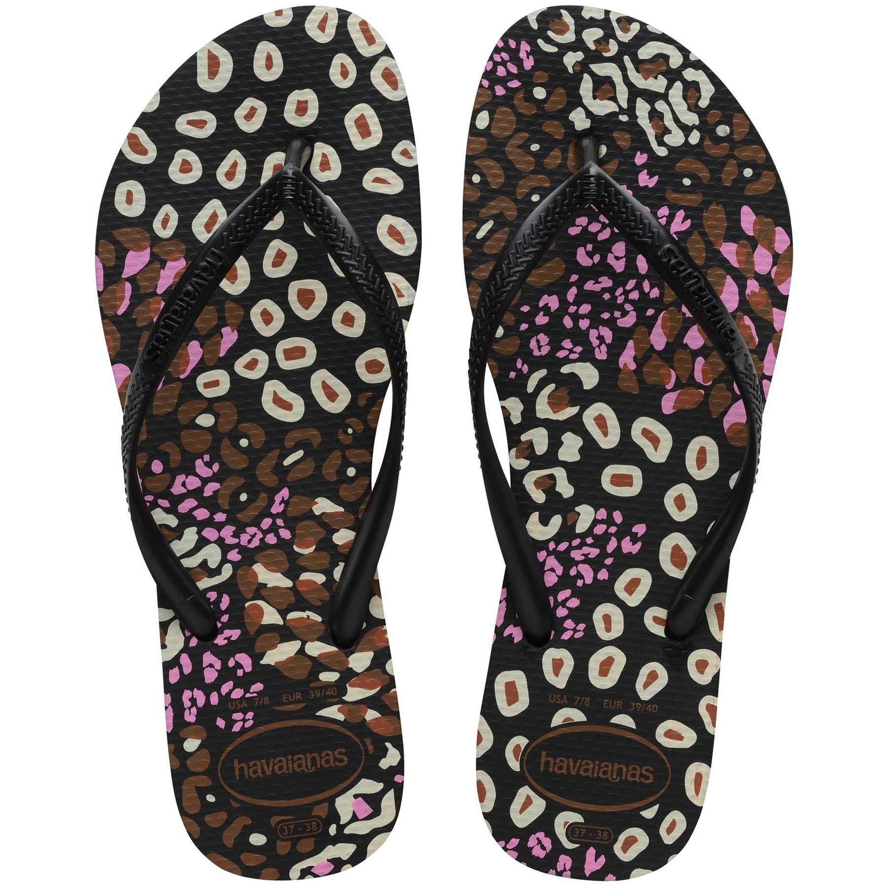 Havaianas Leopard Patterned Flip Flop Sandals