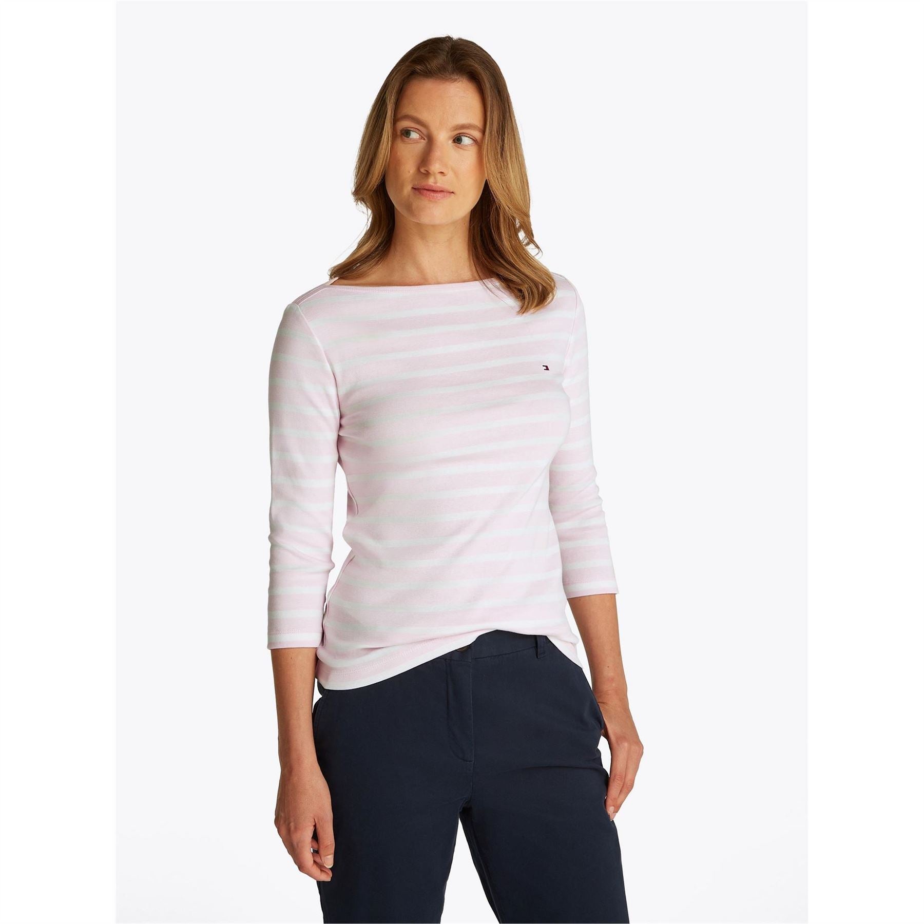 Tommy Hilfiger Cody Slim Fit Boat Neck 3/4 Sleeve T-Shirt