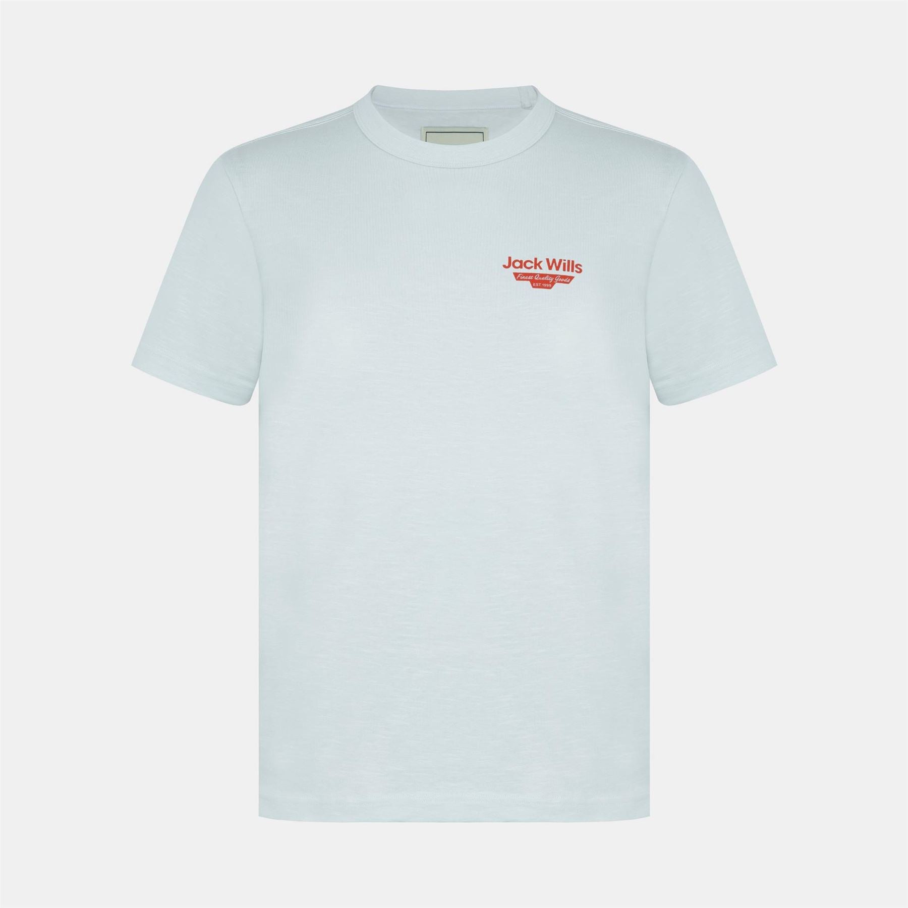 Jack Wills Staple Cotton Short Sleeve Crew Neck T-Shirt