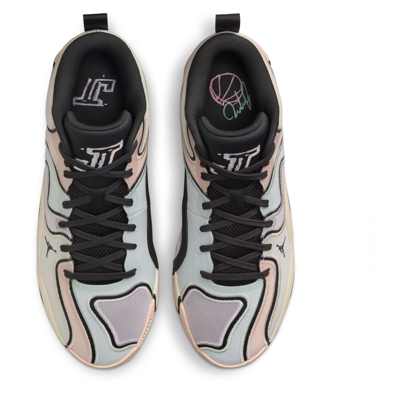 Air Jordan Tatum 3 Mid Top Graphic Print Sneakers