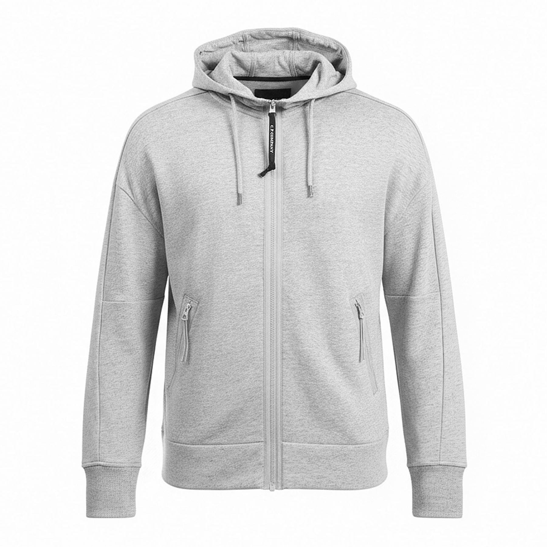 CP Company Raised Fleece Lens Zip Hoodie