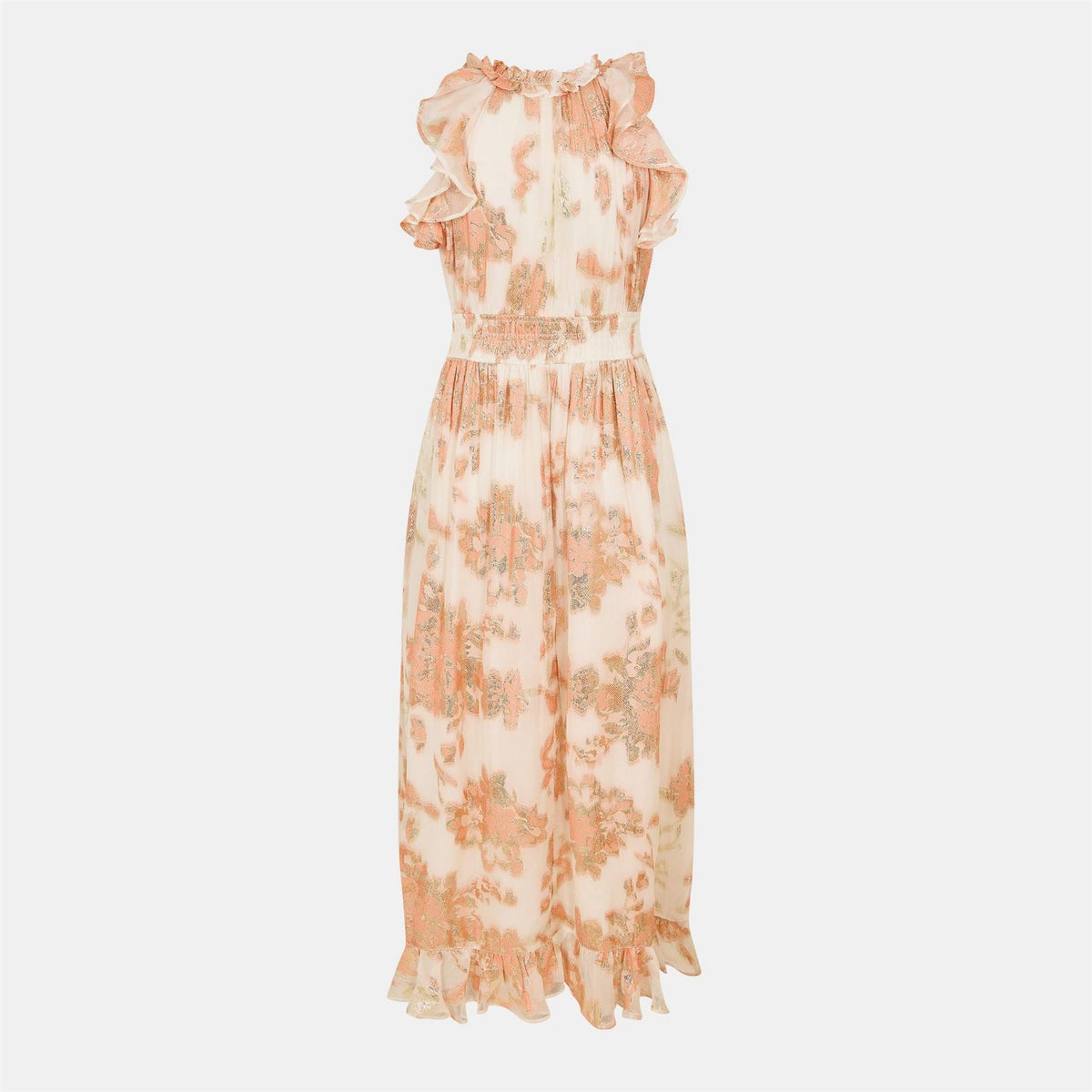 French Connection Elko Keyhole Neck Sleeveless Maxi Dress