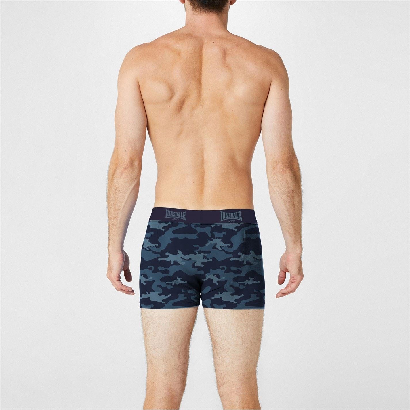 Lonsdale Mens 2 Pack Boxer Shorts