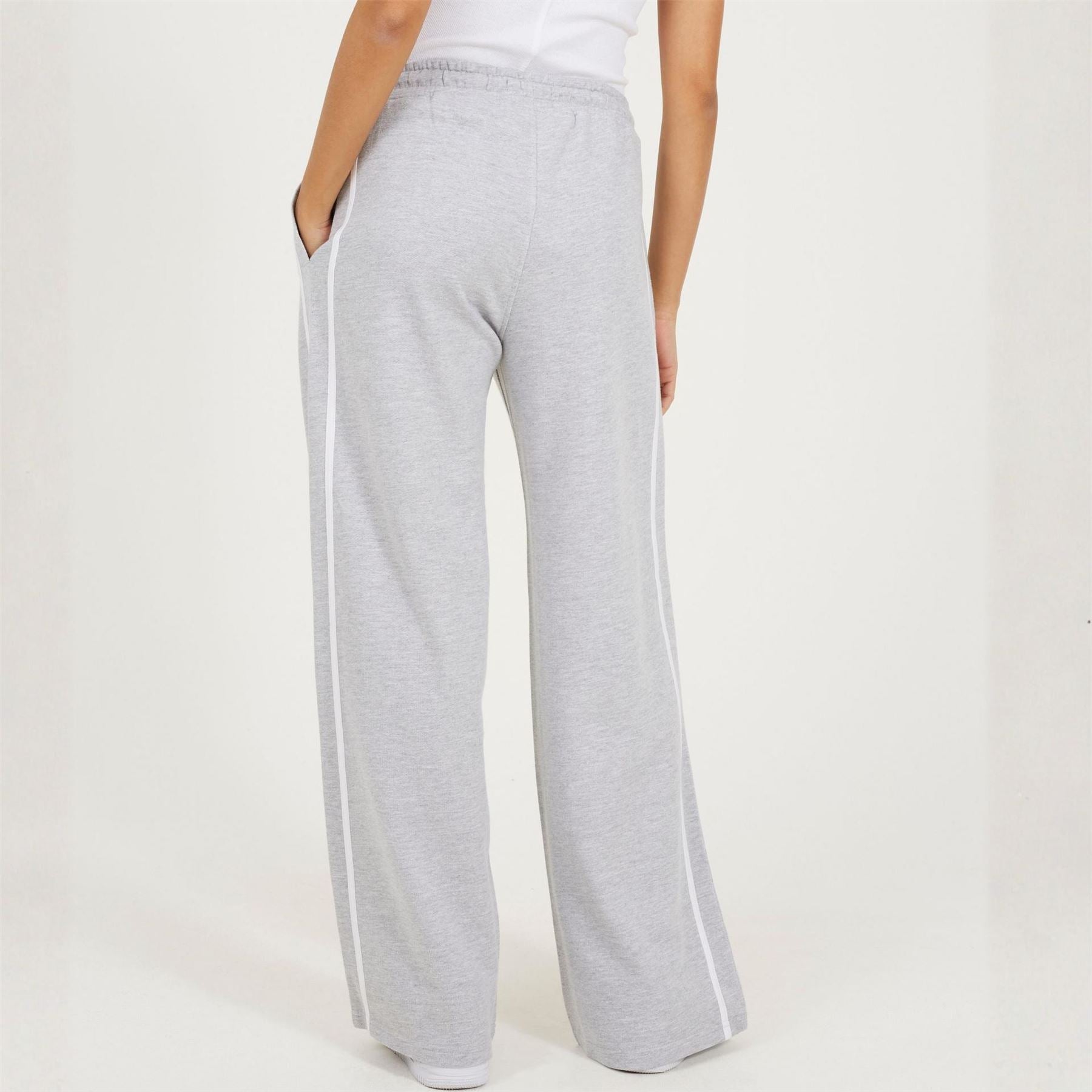 Brave Soul Womens Wide Leg Jogger With Side Stripe Detail