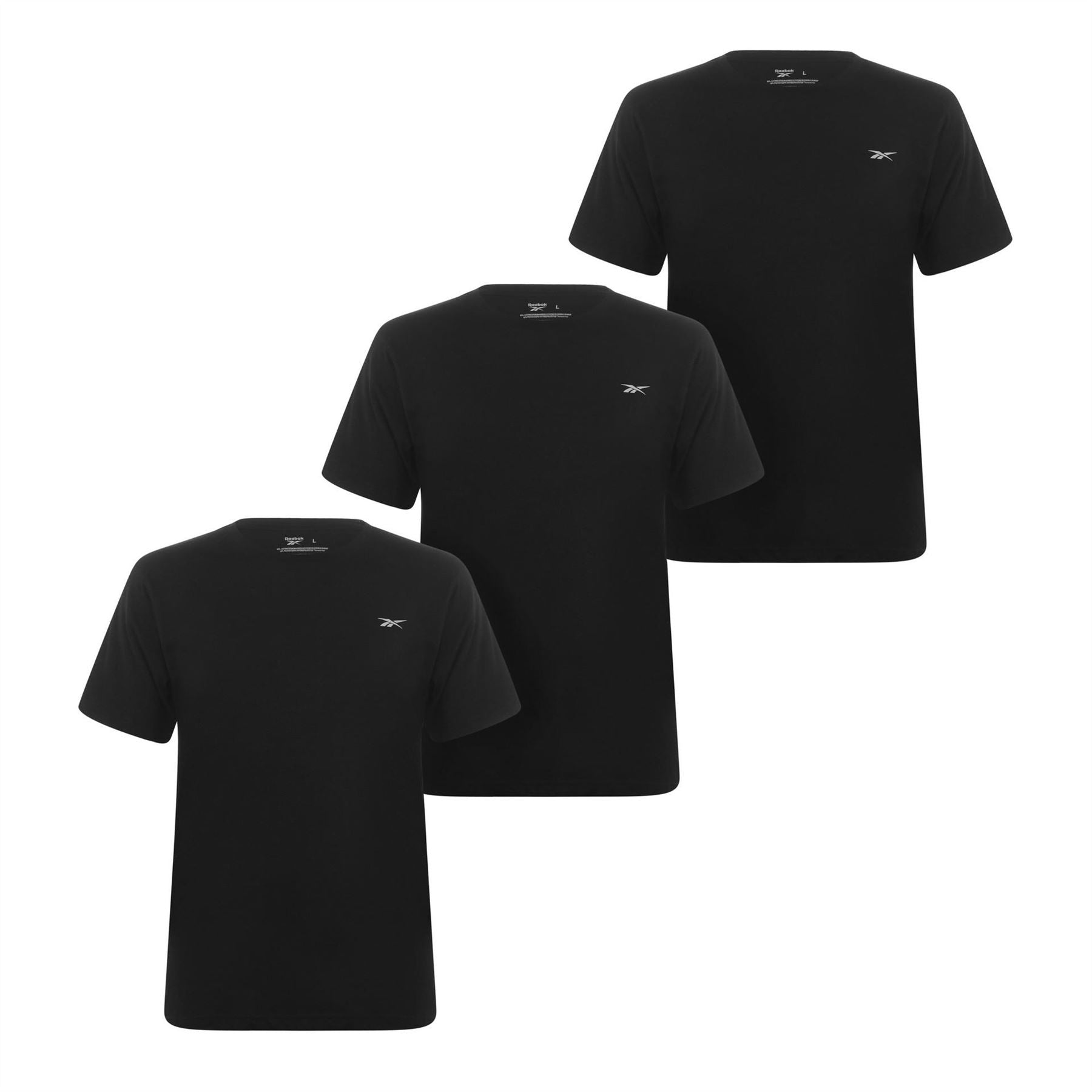 Reebok Mens 3 Pack T-Shirts Santo