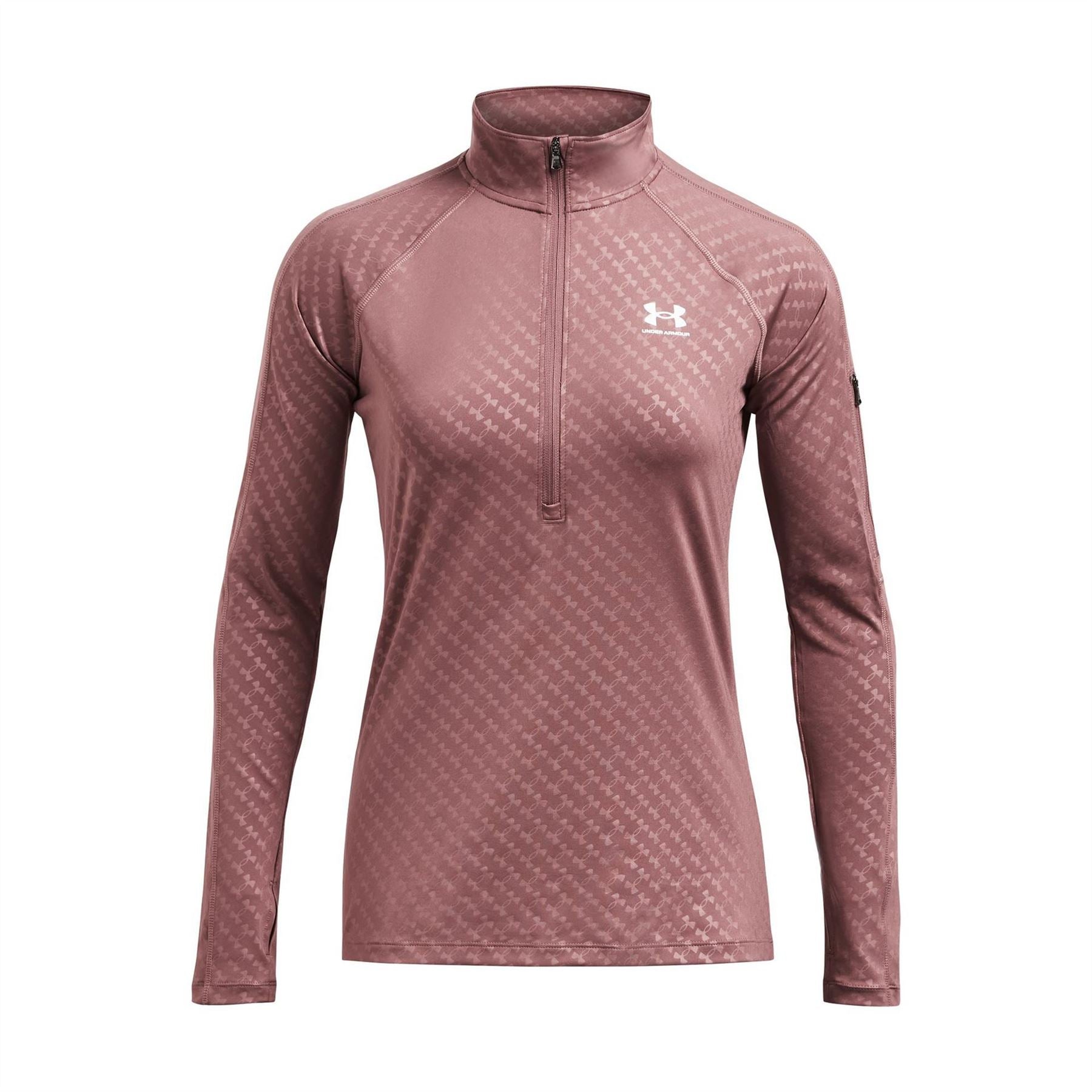 Under Armour Emboss Half Zip Slim Fit Tracksuit Top
