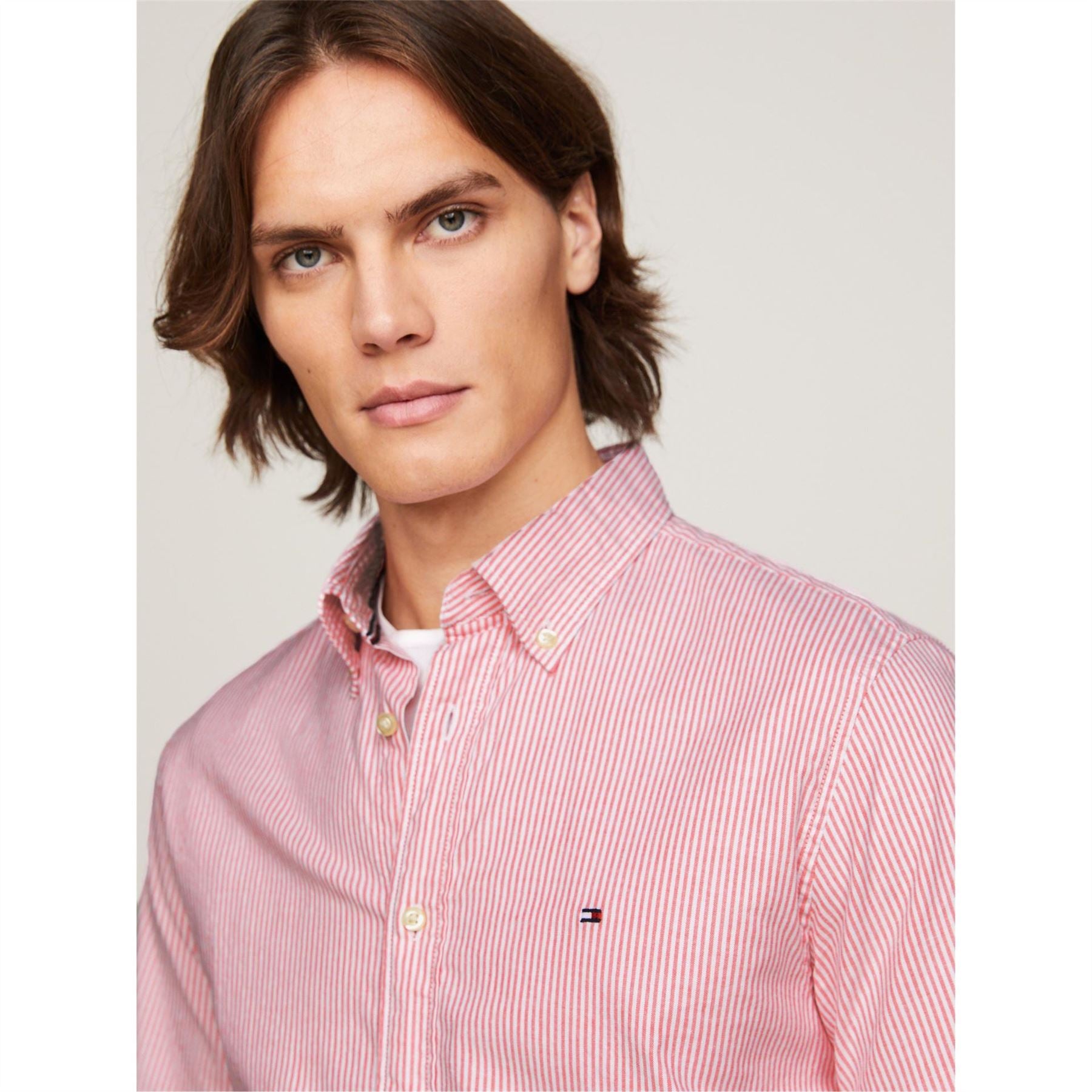 Tommy Hilfiger Short Sleeve Stripe Regular Fit Shirt