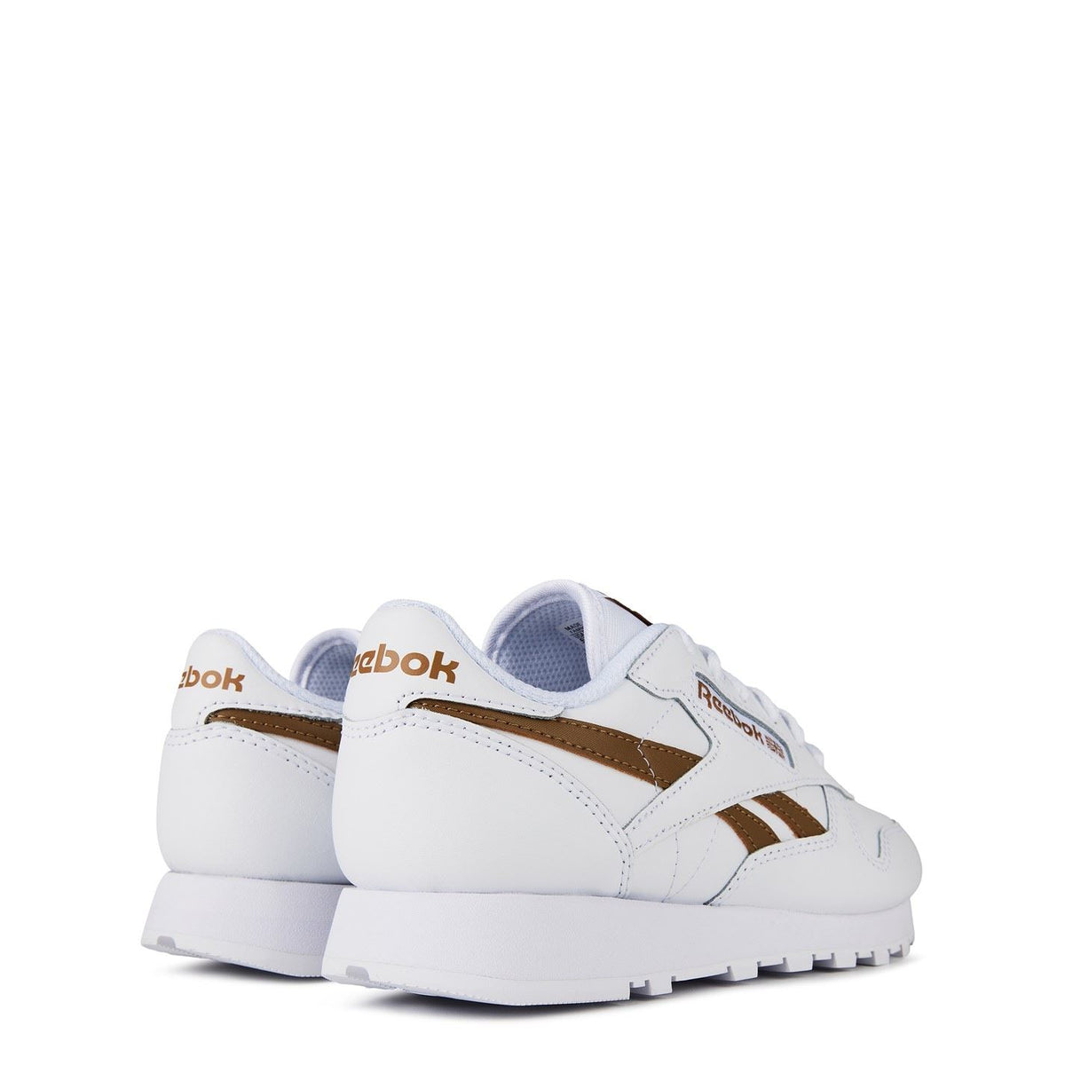 Reebok Classic Leather Lace-Up Trainers with Perforated Detailing