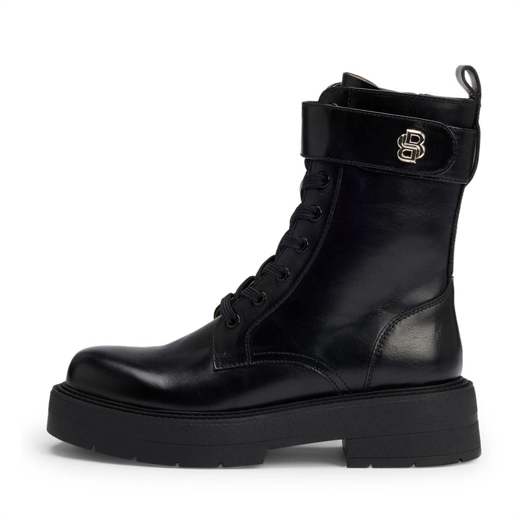 Boss Rebby Block Heel Motorcycle  Boots