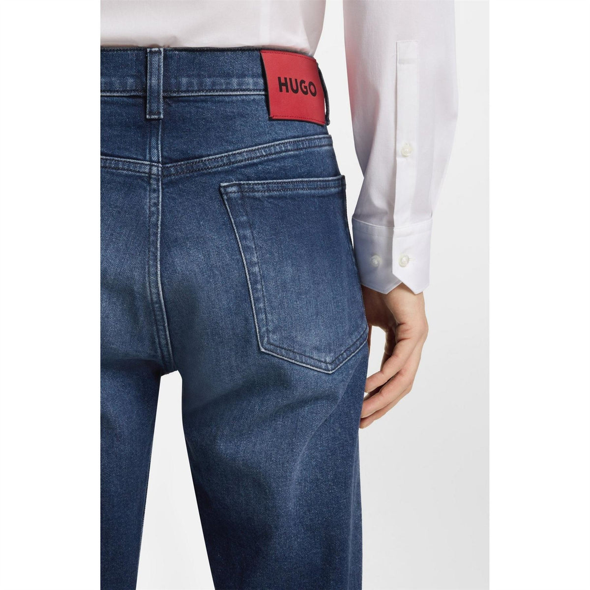 Hugo Mid Rise Slim Fit Five Pocket Jeans
