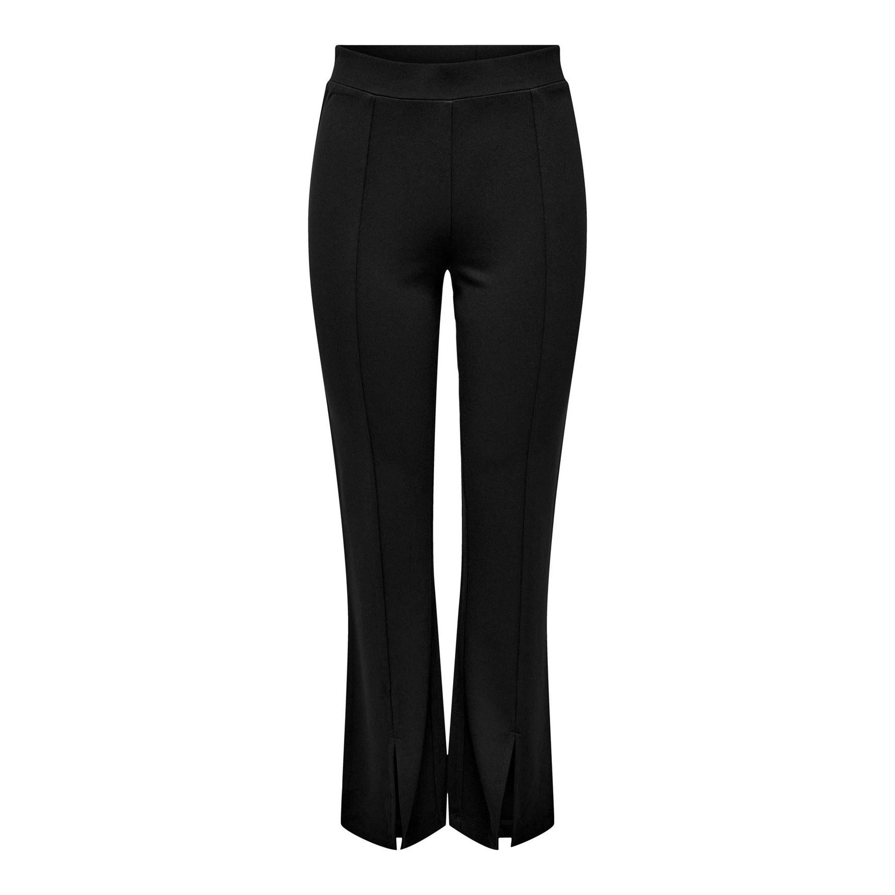 Only Solid Patterned Flared Trousers