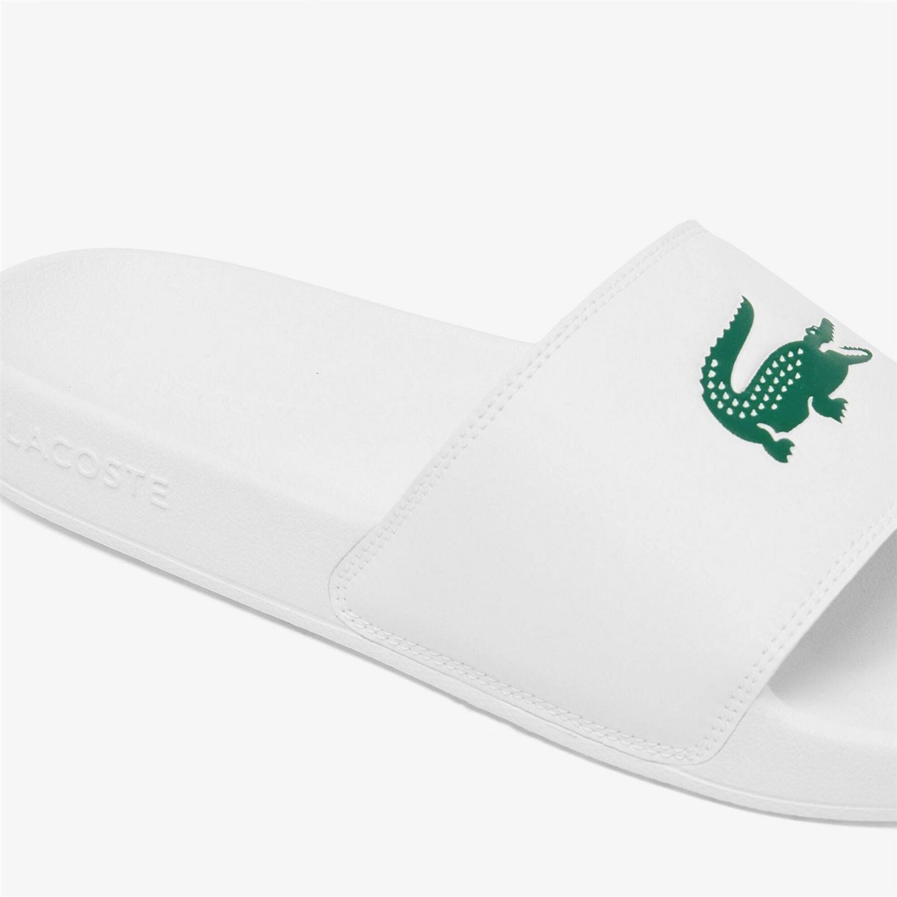 Lacoste Serve Crocodile Print Slide Mules