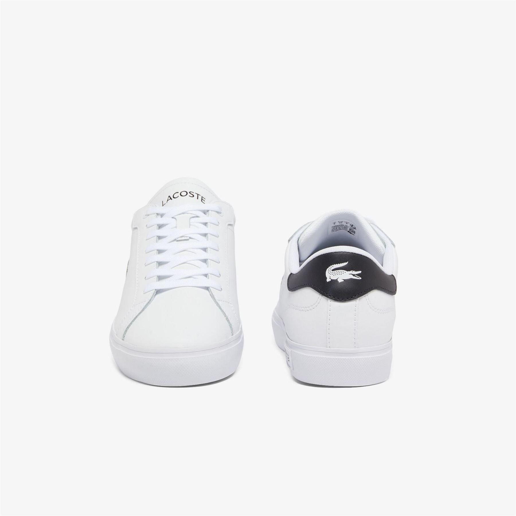 Lacoste Powercourt Low Top Crocodile Print Sneakers