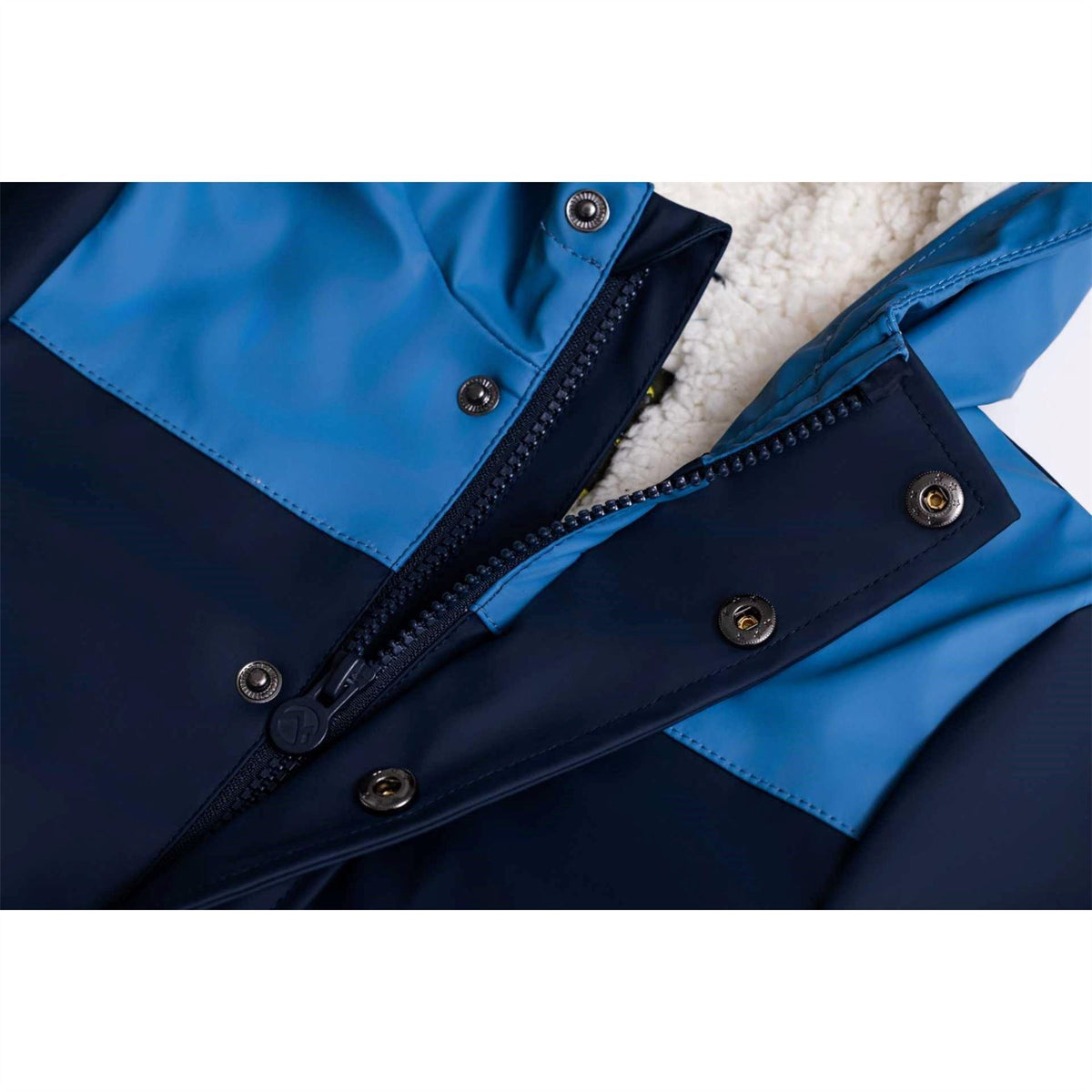 Gelert Leopard Patterned Hooded Snap Button Ribbed Cuff Rain Jacket