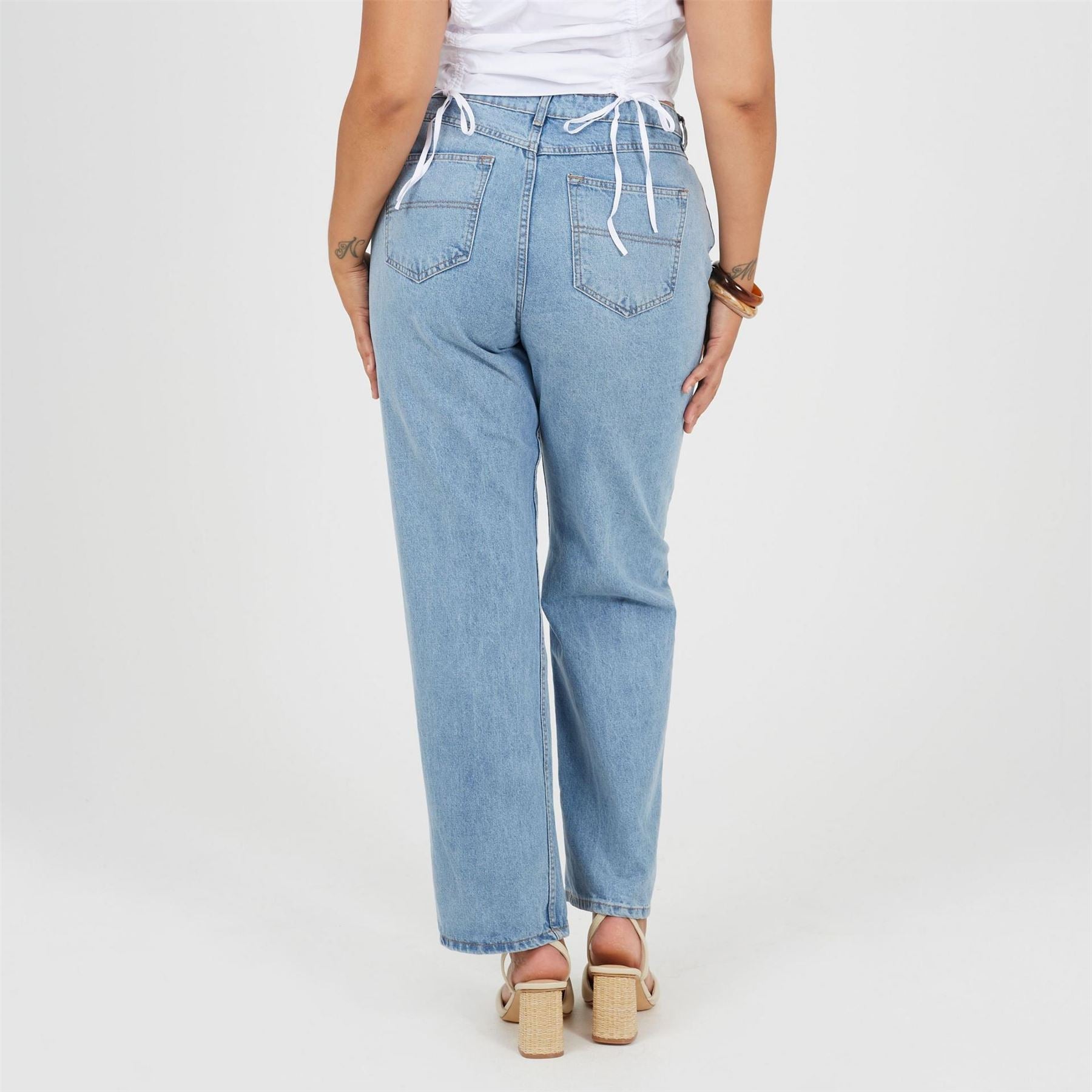 Brave Soul Womens Plus Size Jeans Wuth Turn Up Hem