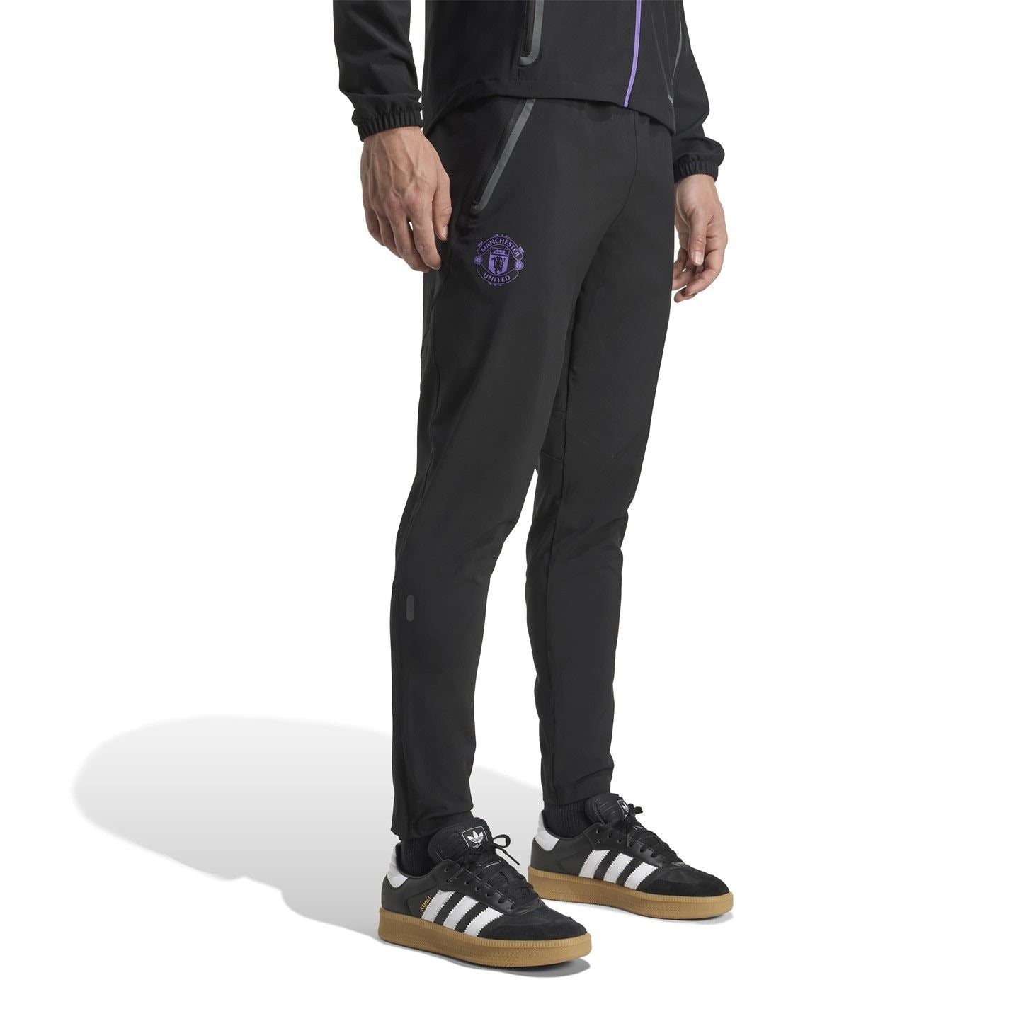 adidas Mens Manchester United Travel Tracksuit Bottoms 2025 2026