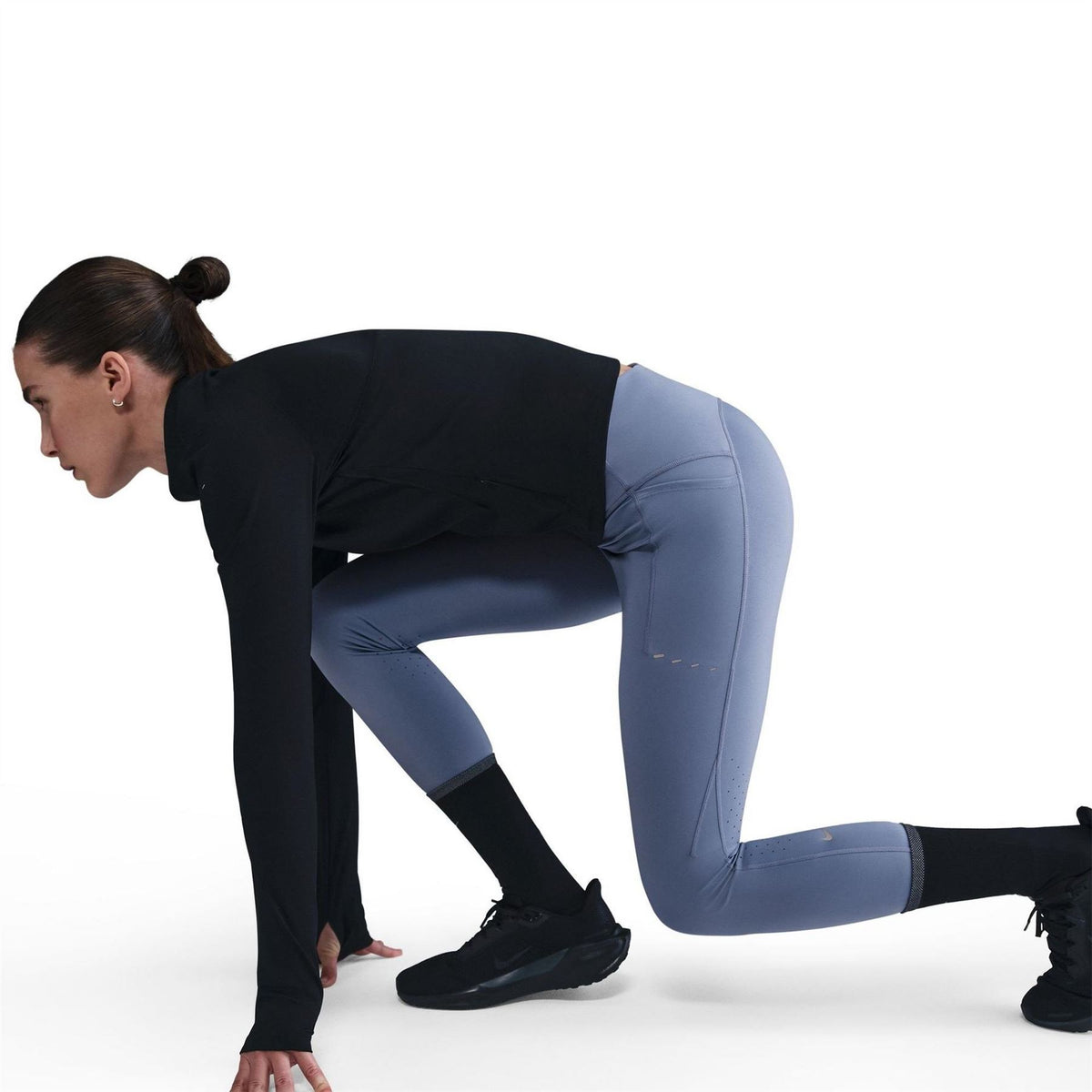 Nike Swift Solid Patterned 7/8 Leggings