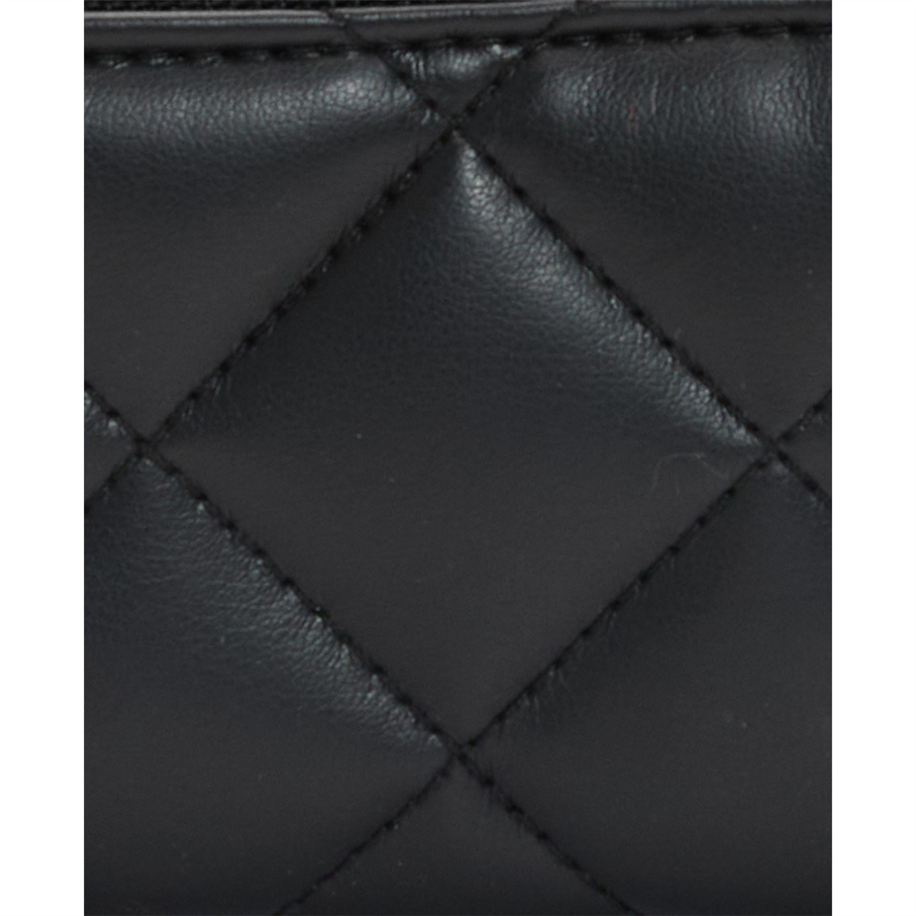 Barbour International Aurora Tri Fold Quilted Leather Zip Around Purse