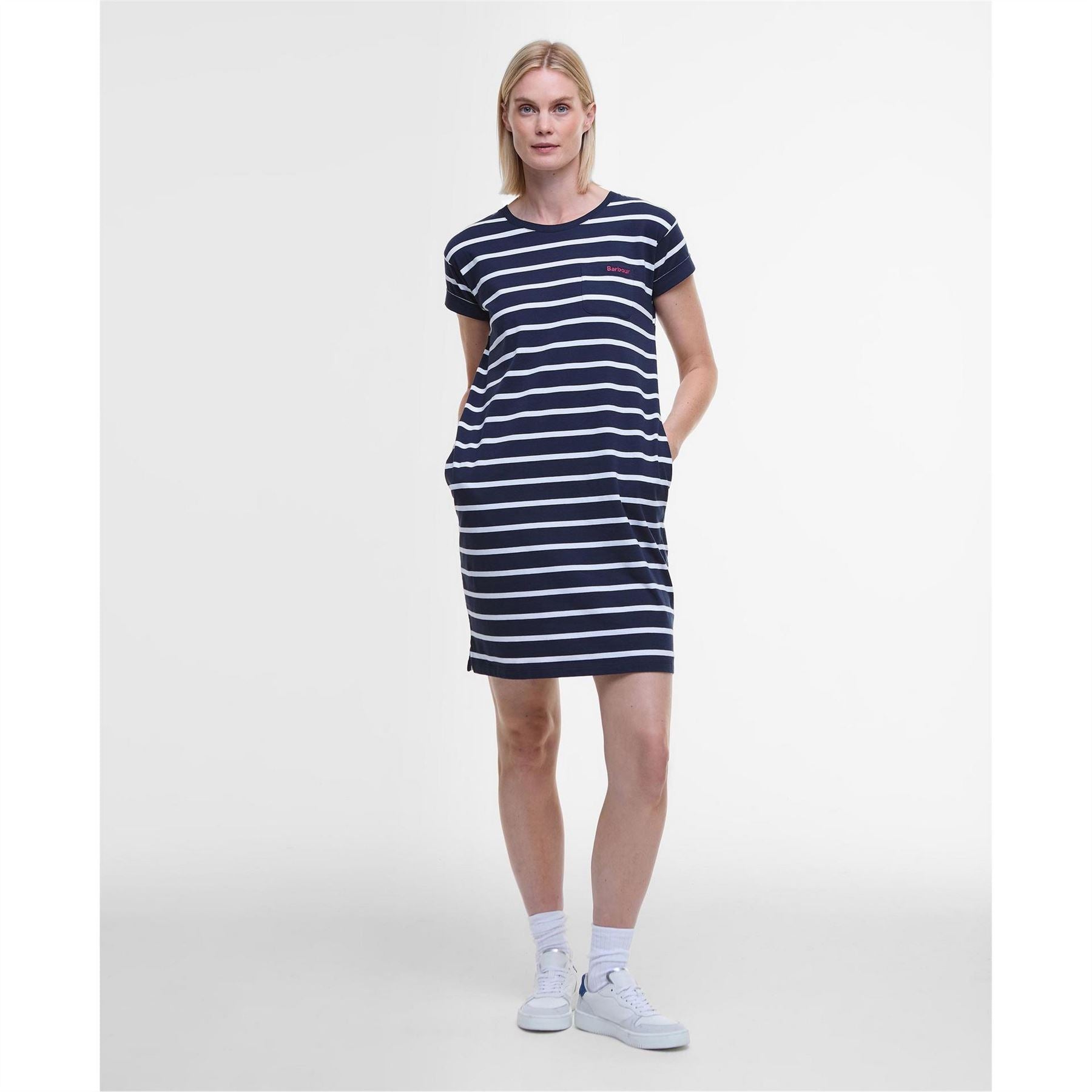 Barbour Striped Midi Dress