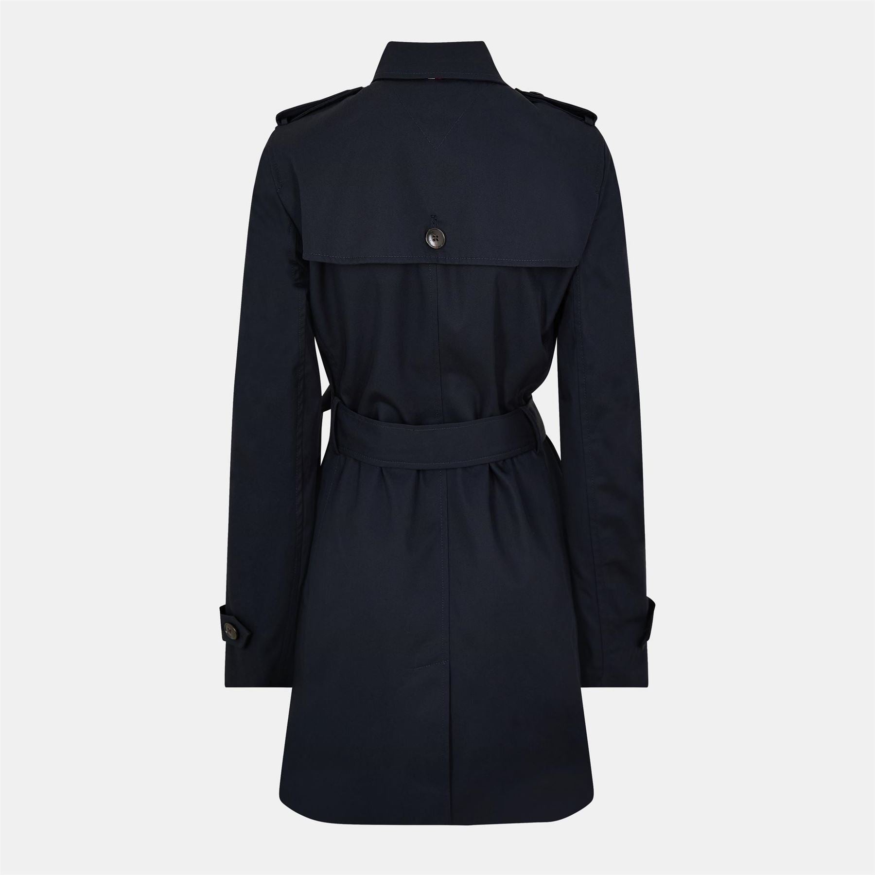 Tommy Hilfiger Single Breasted Cotton Long Sleeve Trench Coat