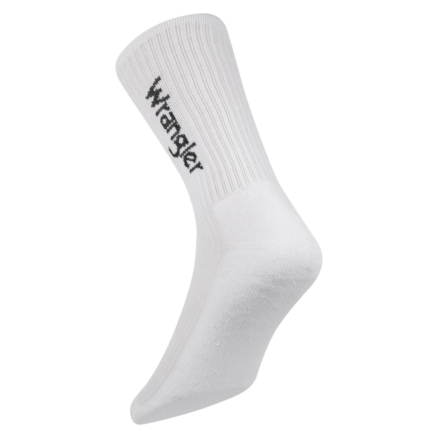 Wrangler Roger 3 Pack Lettering Crew Socks