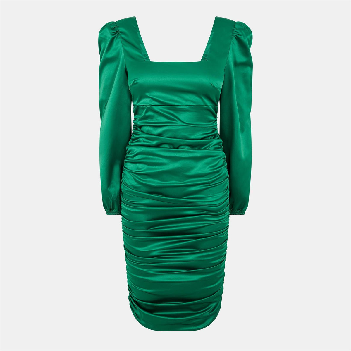 AX Paris Square Neck Ruched Dress