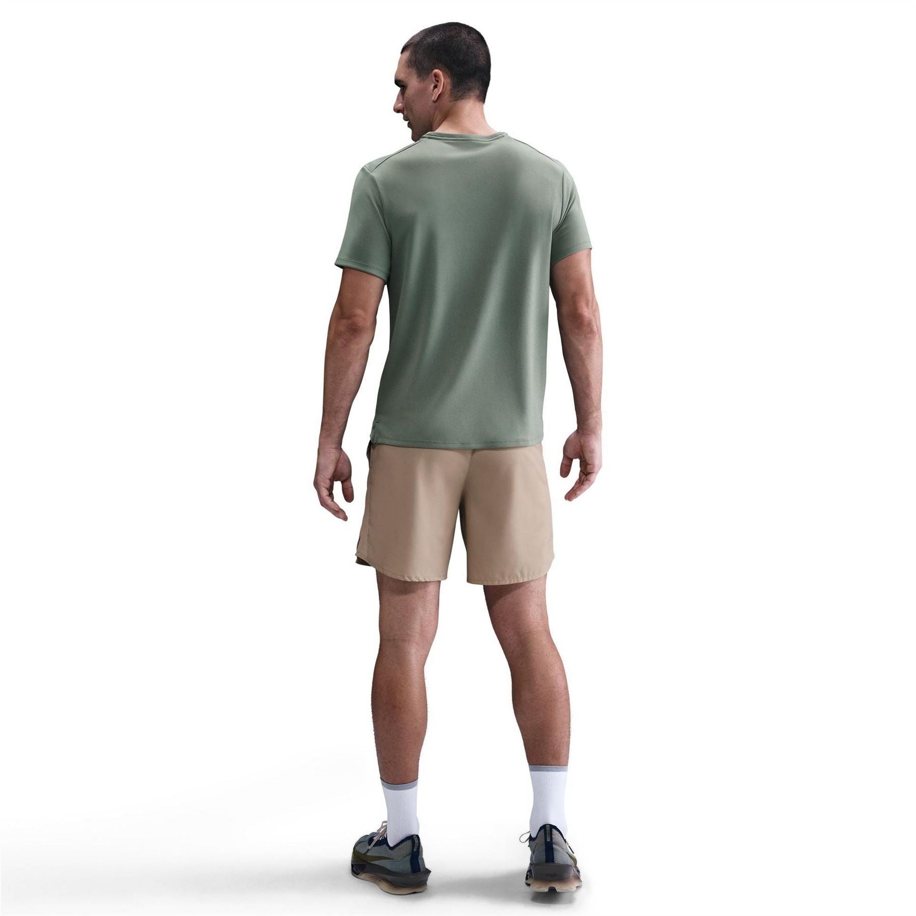 Nike Mens Dri Fit Uv Short Sleeve Running Top