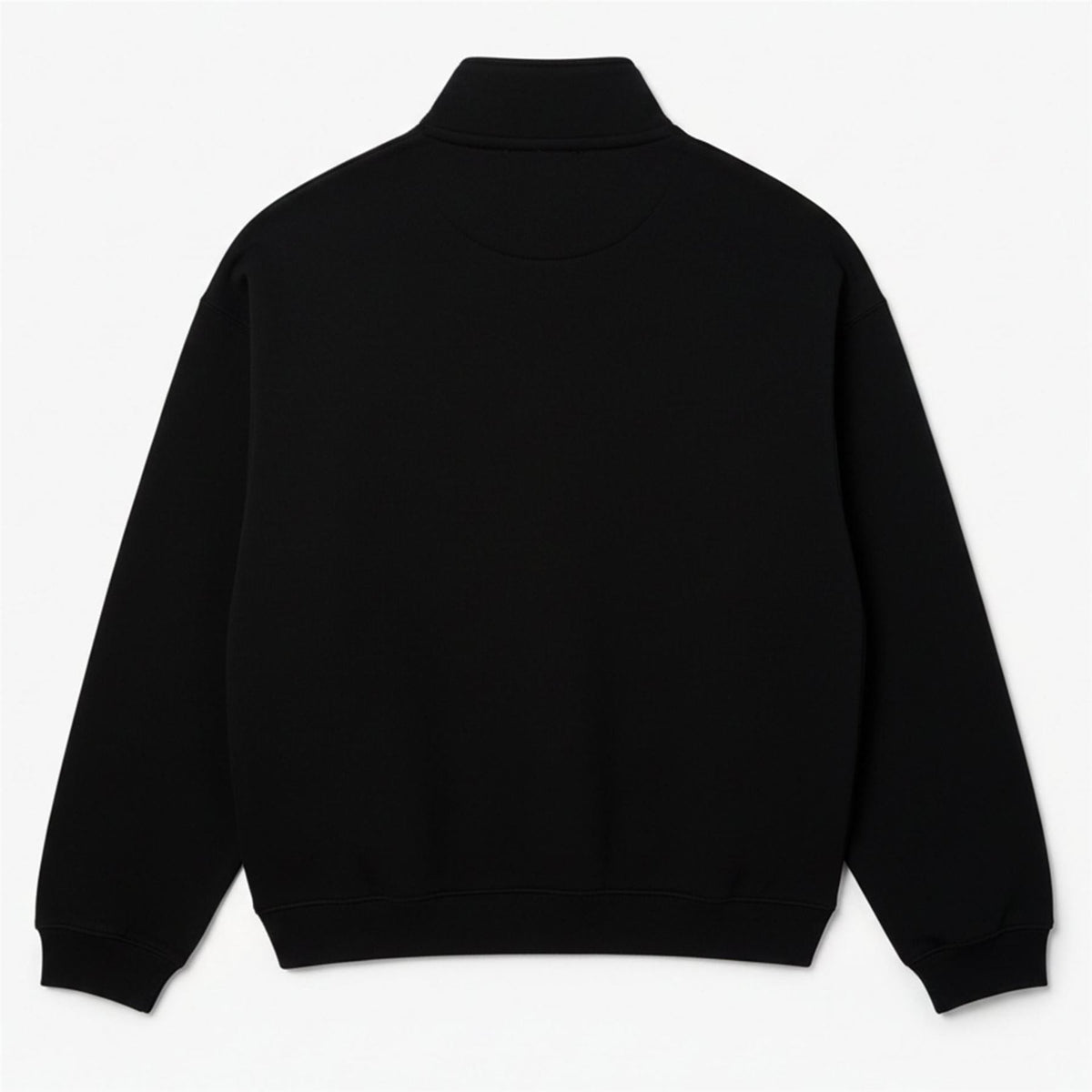Lacoste Fit Zip Neck Badge Accent Sweatshirt