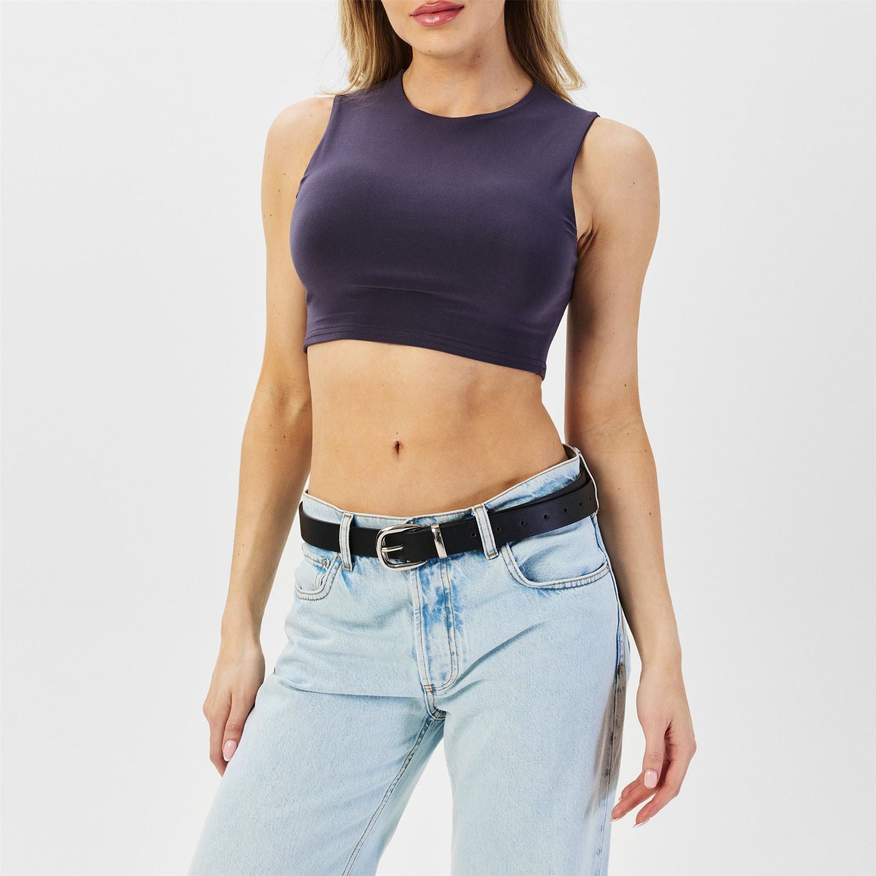 Missy Empire Womens Racer Back Crop Top
