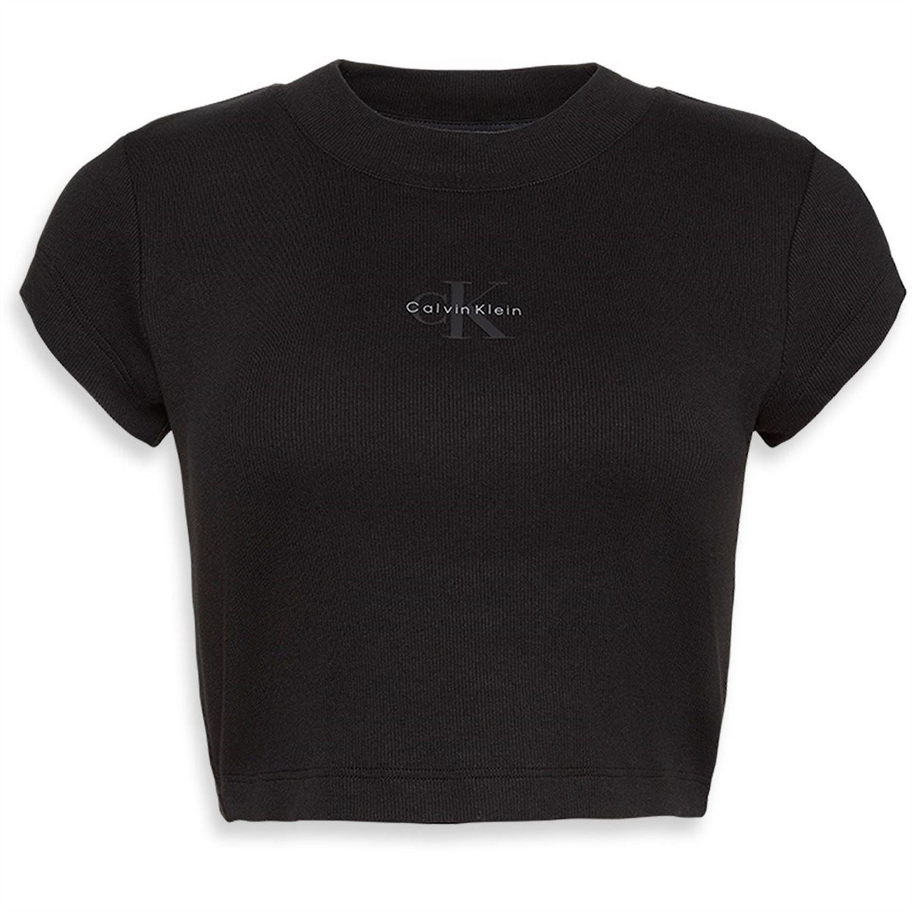 Calvin Klein Jeans Baby Crew Neck Ribbed Collar Short Sleeve T-Shirt