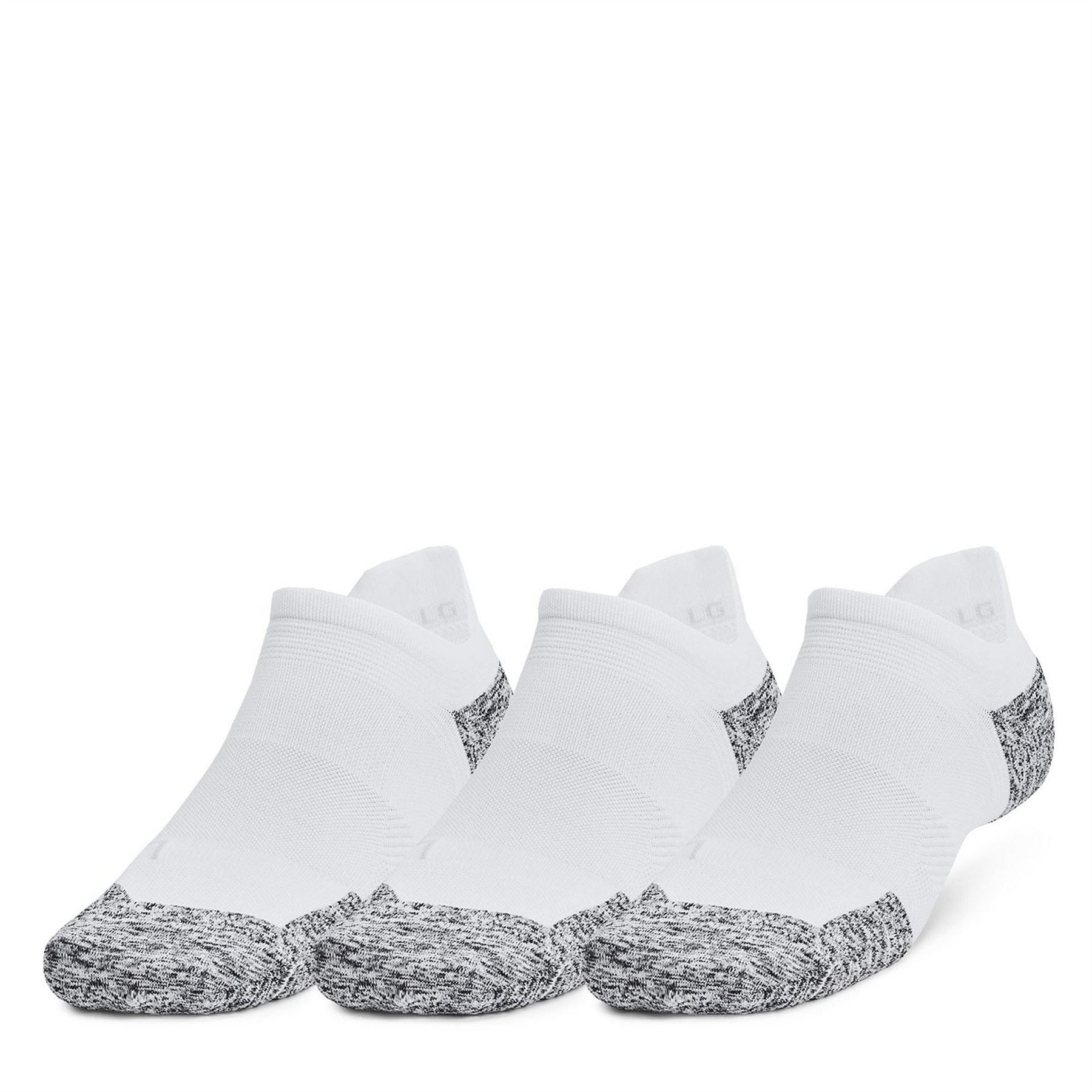 Under Armour Adults Armourdry Run Cushion Pack Trainers Socks