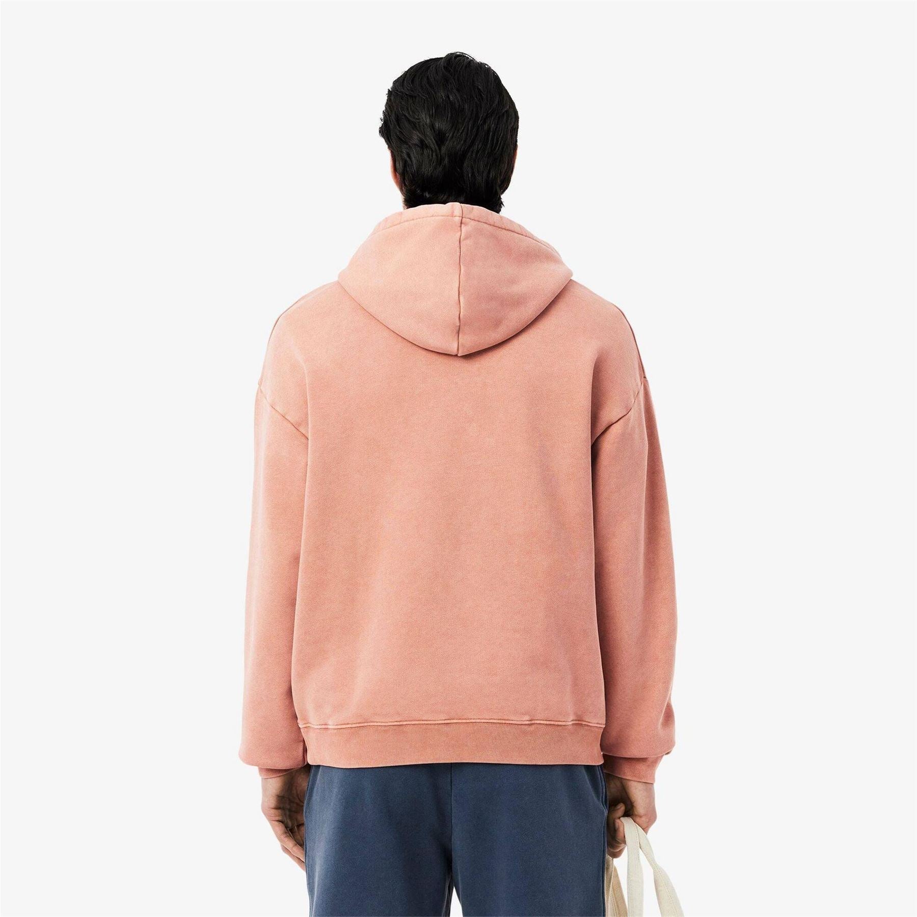 Lacoste Hooded Relaxed Fit Crocodile Print Sweatshirt