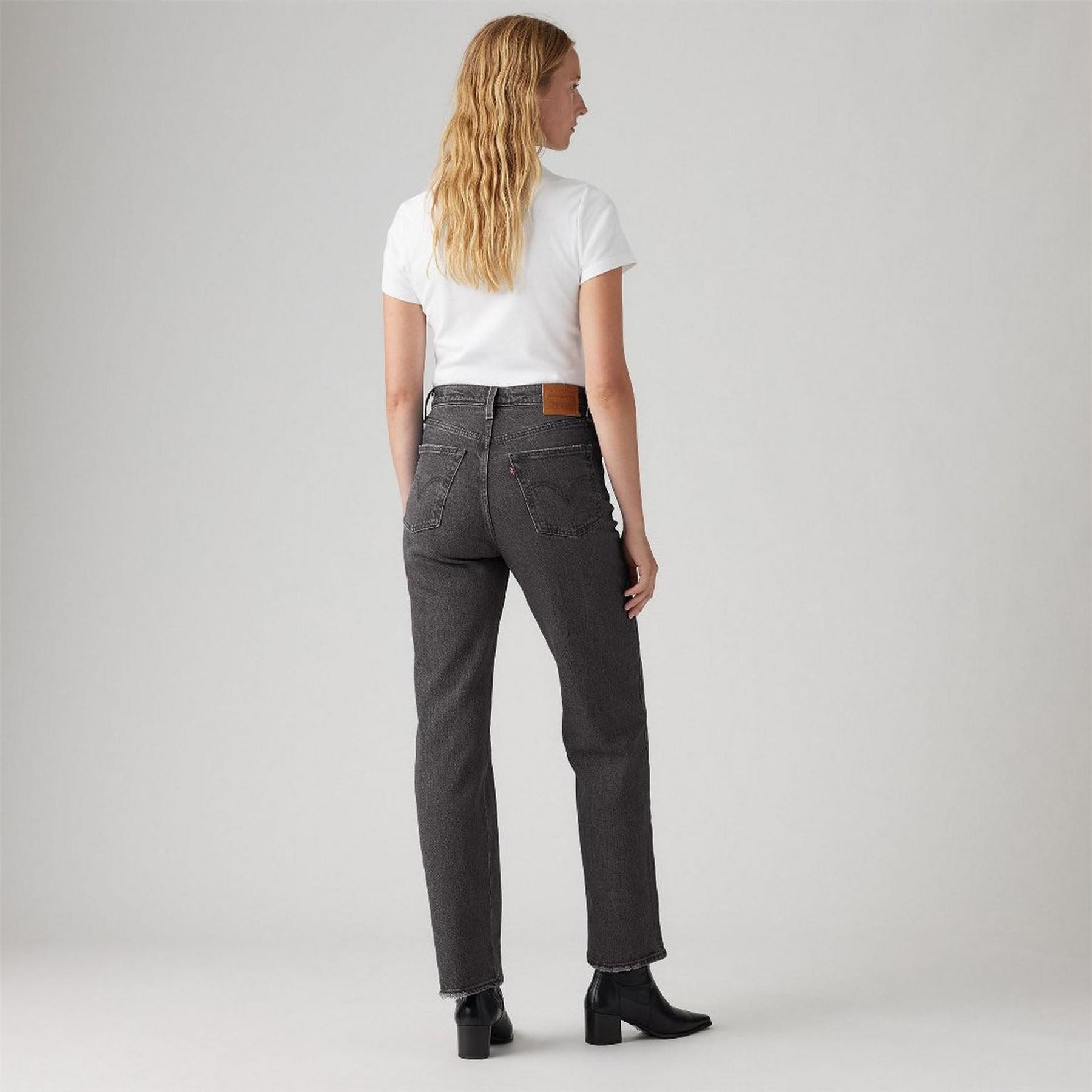Levis Ribcage High Rise Straight Leg Jeans