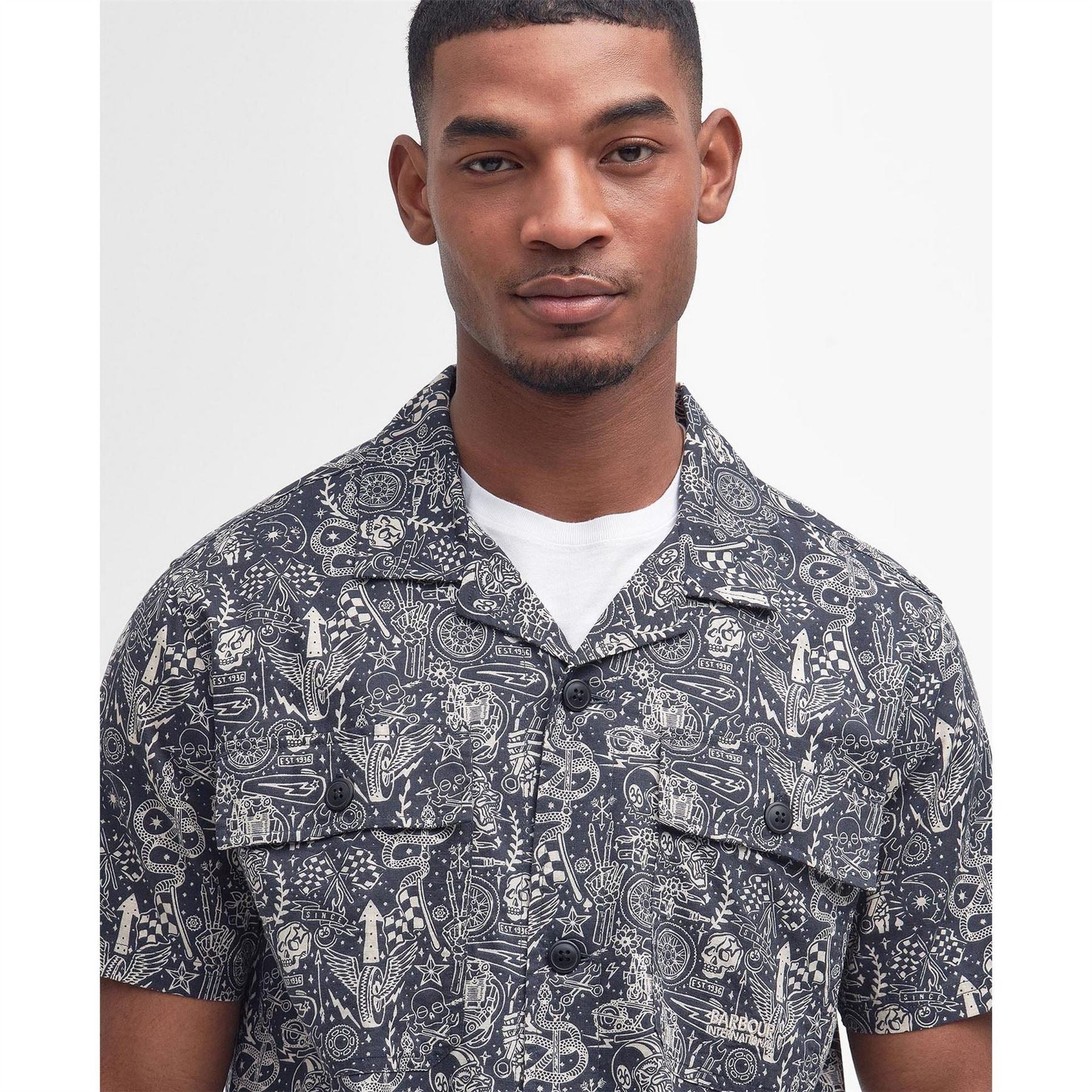 Barbour International Printed Short Sleeve Shirt